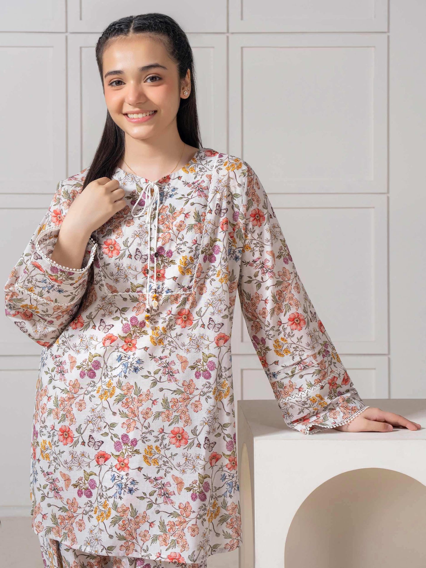 2 Piece Lawn Suit-Printed