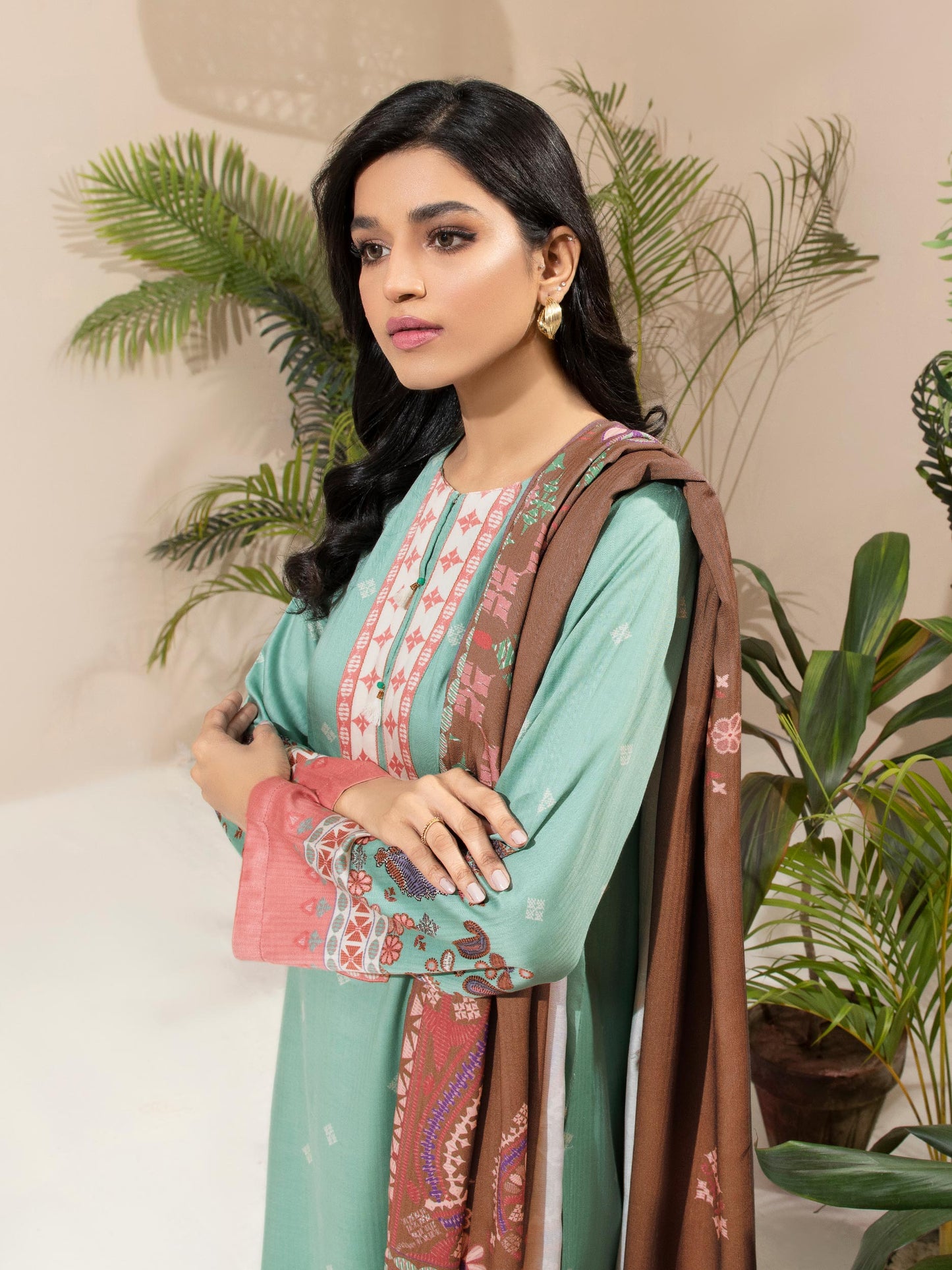 2 Piece Linen Suit-Printed (Unstitched)