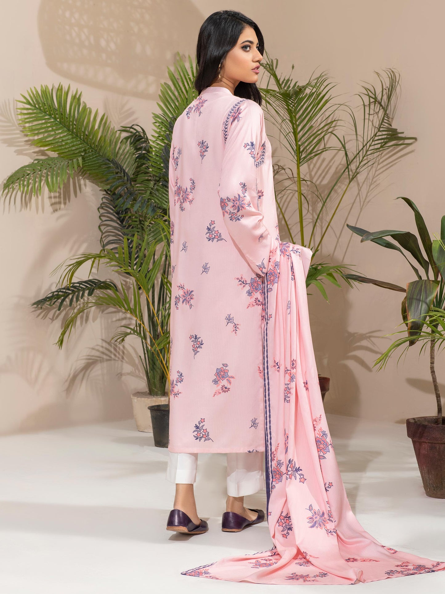 Linen Printed 2 Piece Suit (Unstitched)