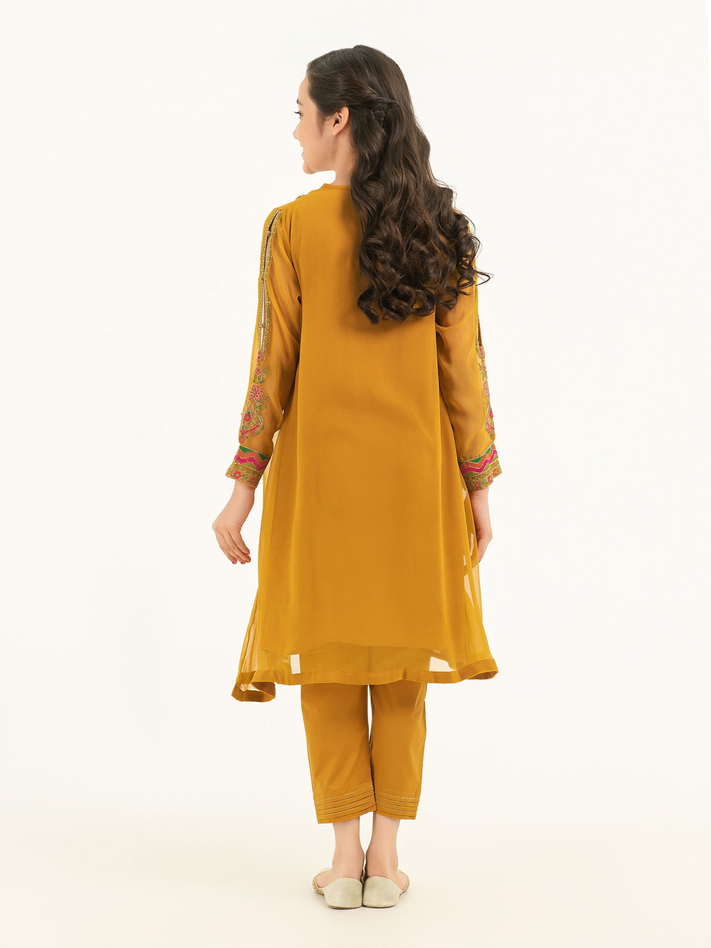 2 Piece Chiffon Suit-Embroidered (Pret)