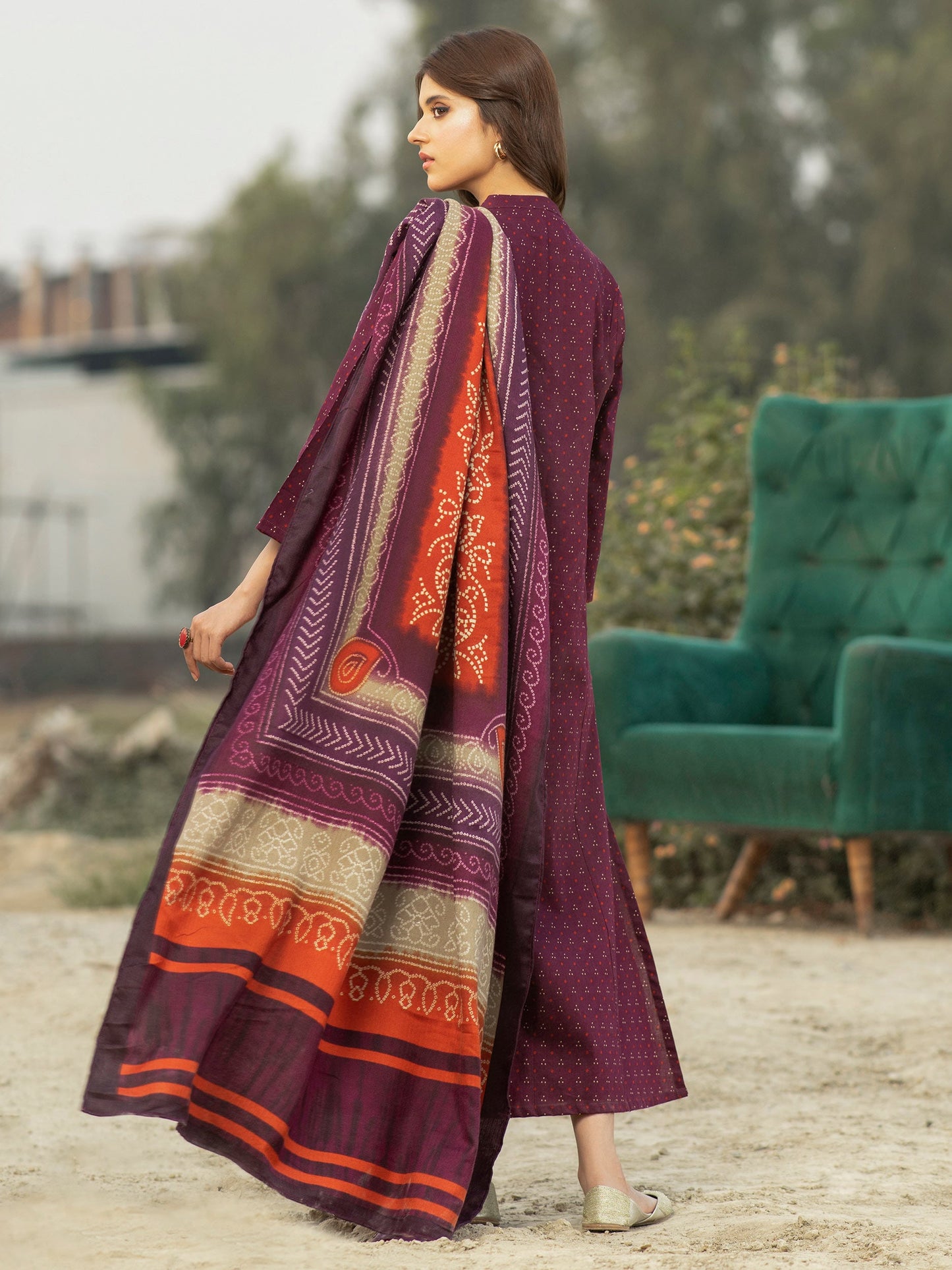 3 Piece Khaddar Suit-Printed (Unstitched)