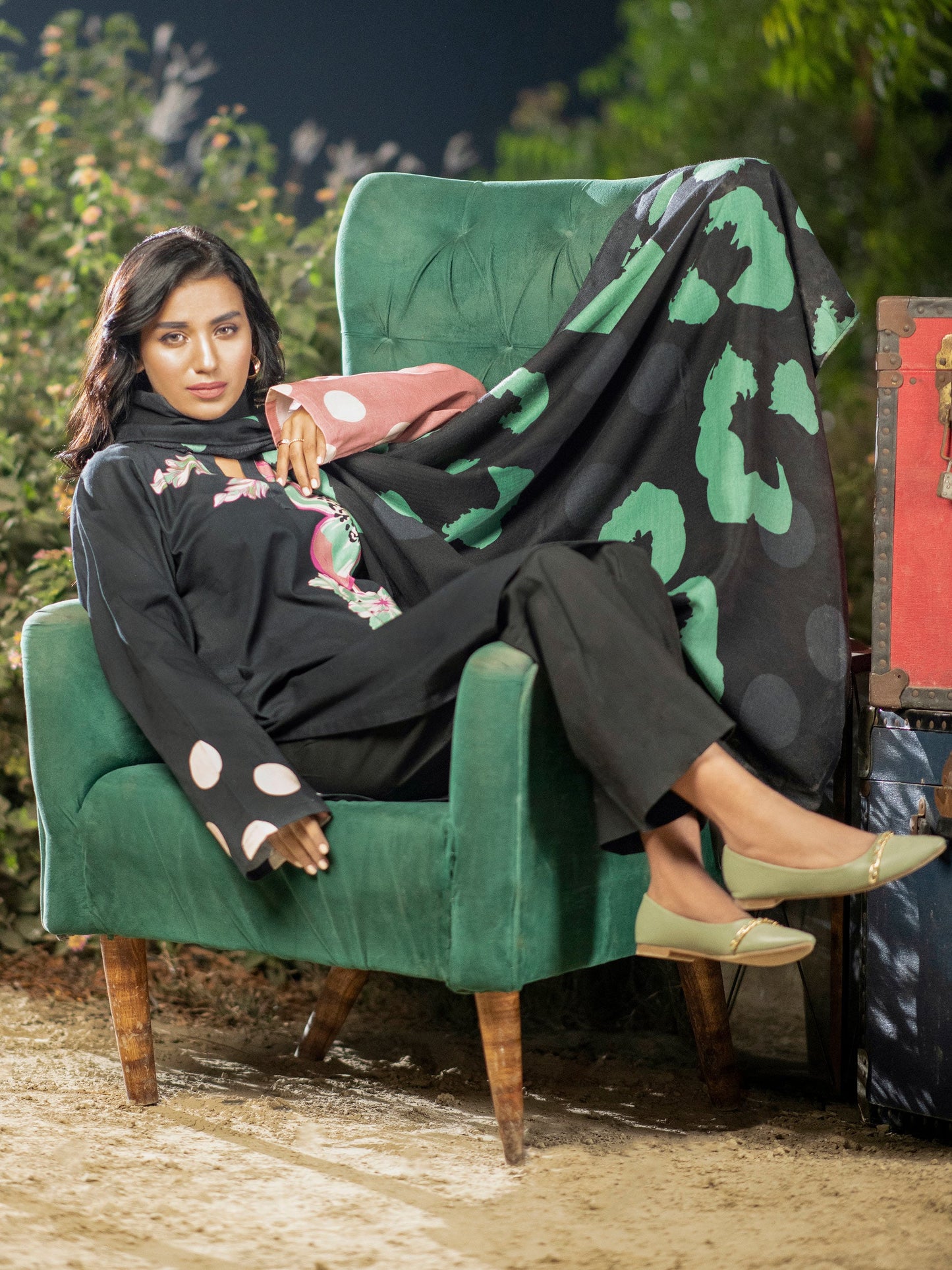 3 Piece Khaddar Suit-Printed (Unstitched)