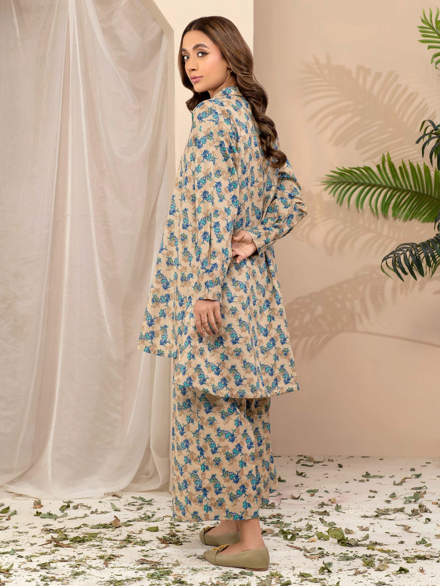 Khaddar Shirt -Printed (Unstitched)