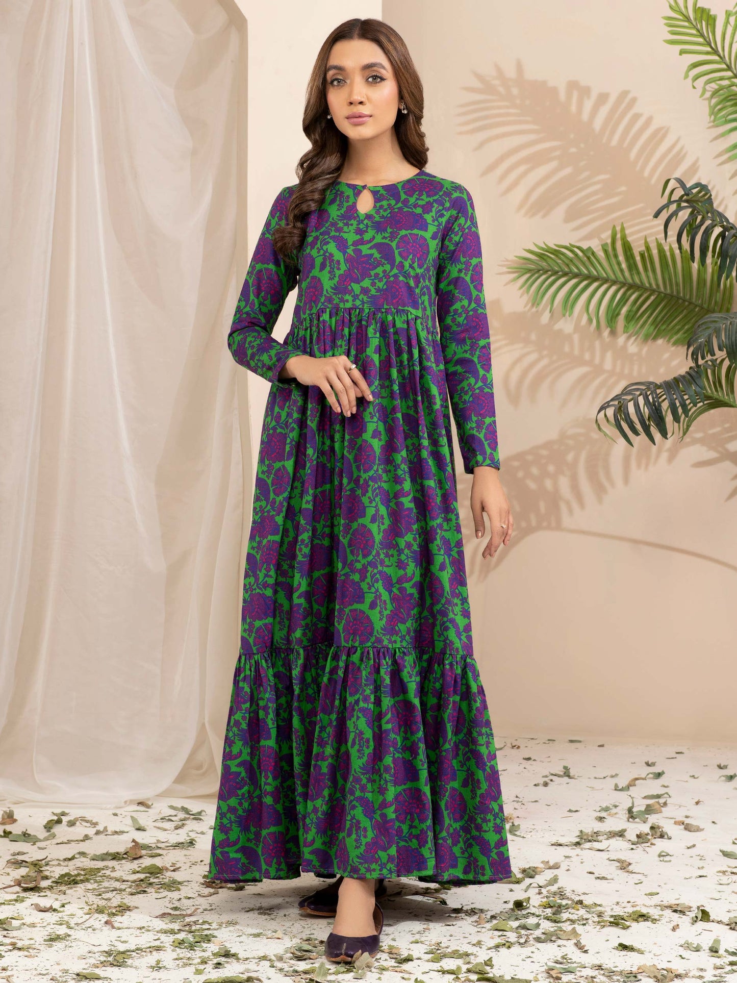 Khaddar Shirt -Printed (Unstitched)