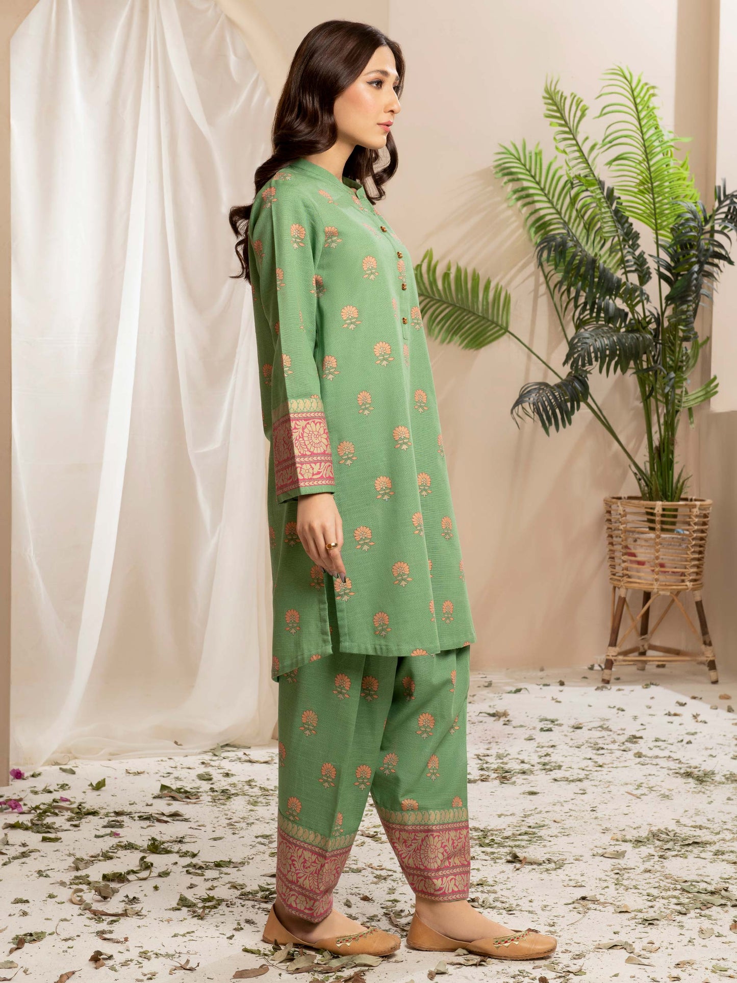Khaddar Shirt-Paste Print(Unstitched)
