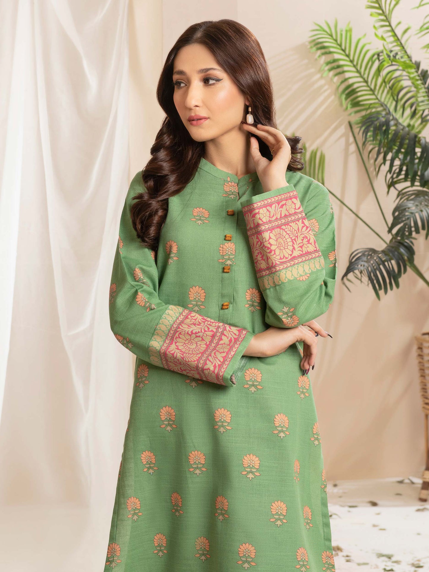 Khaddar Shirt-Paste Print(Unstitched)