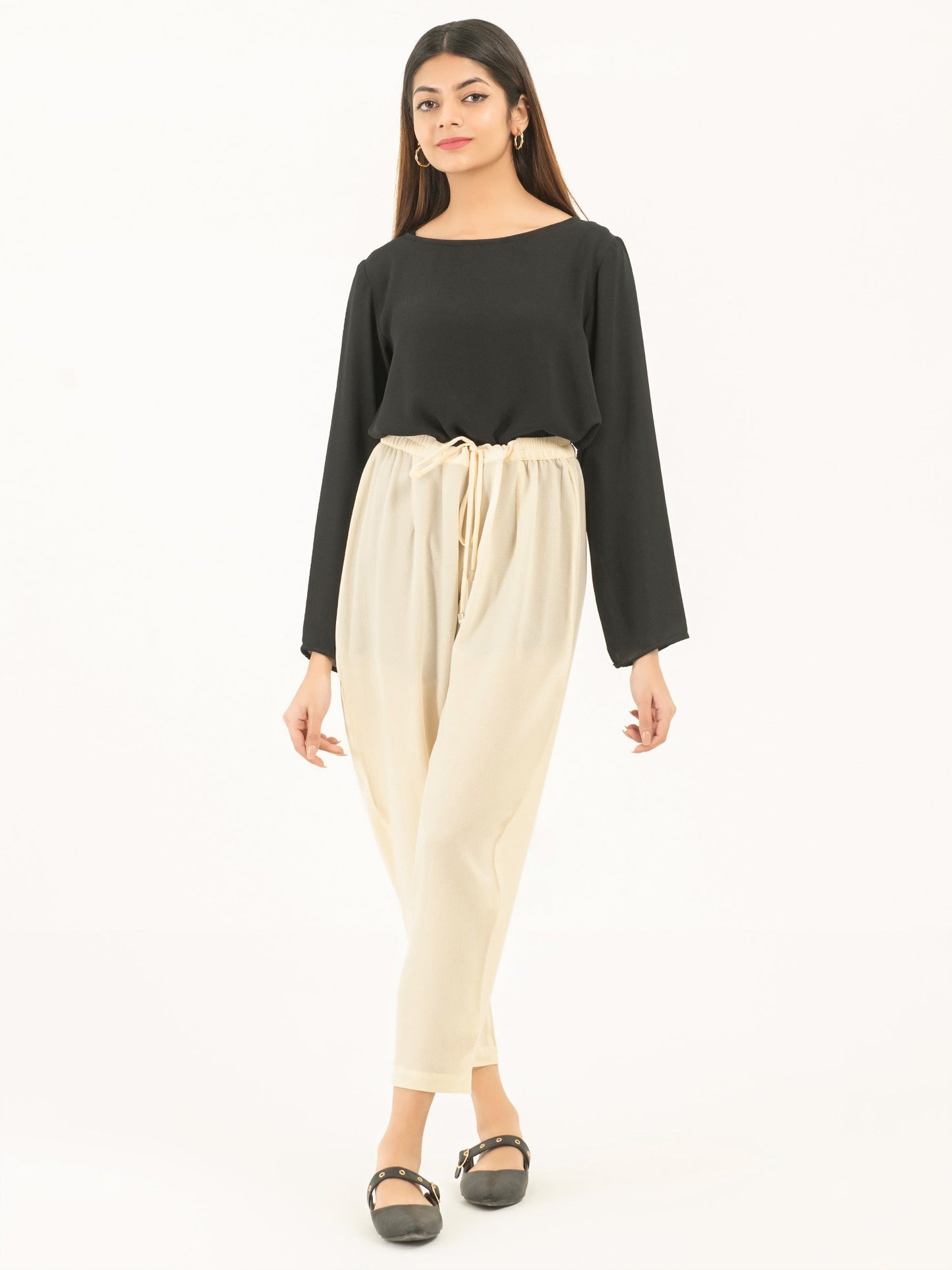 Dyed Crepe Pants