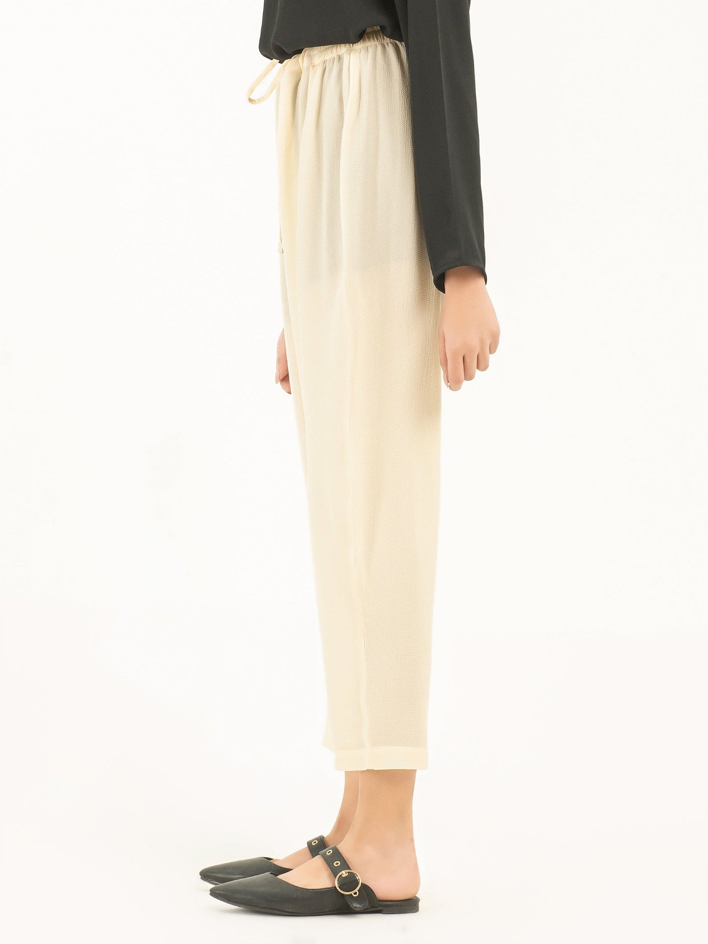 Dyed Crepe Pants