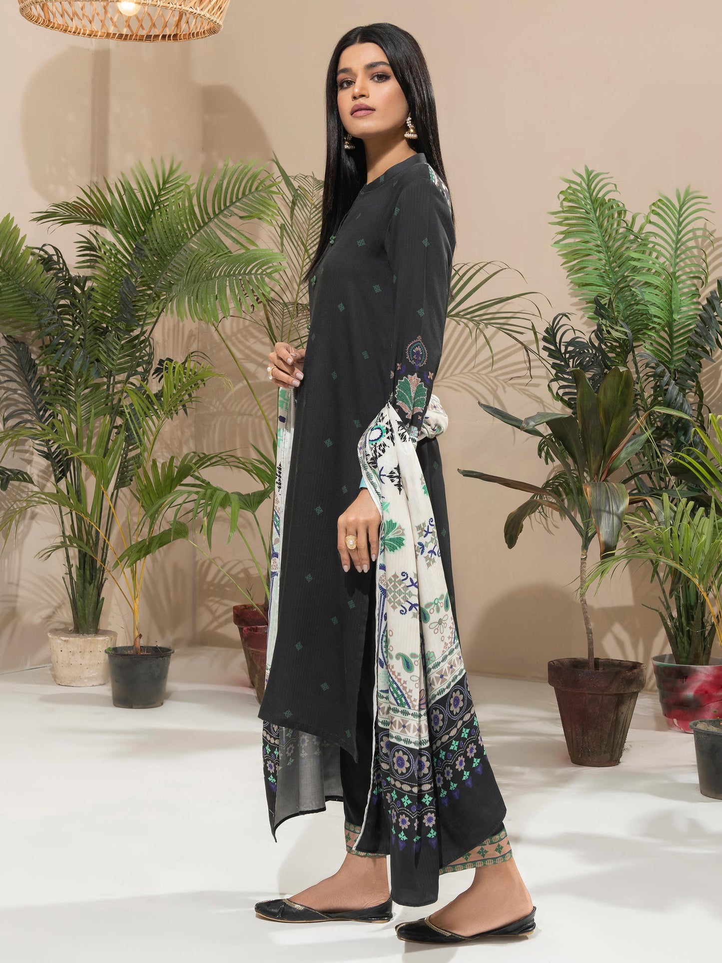 2 Piece Linen Suit-Printed (Unstitched)