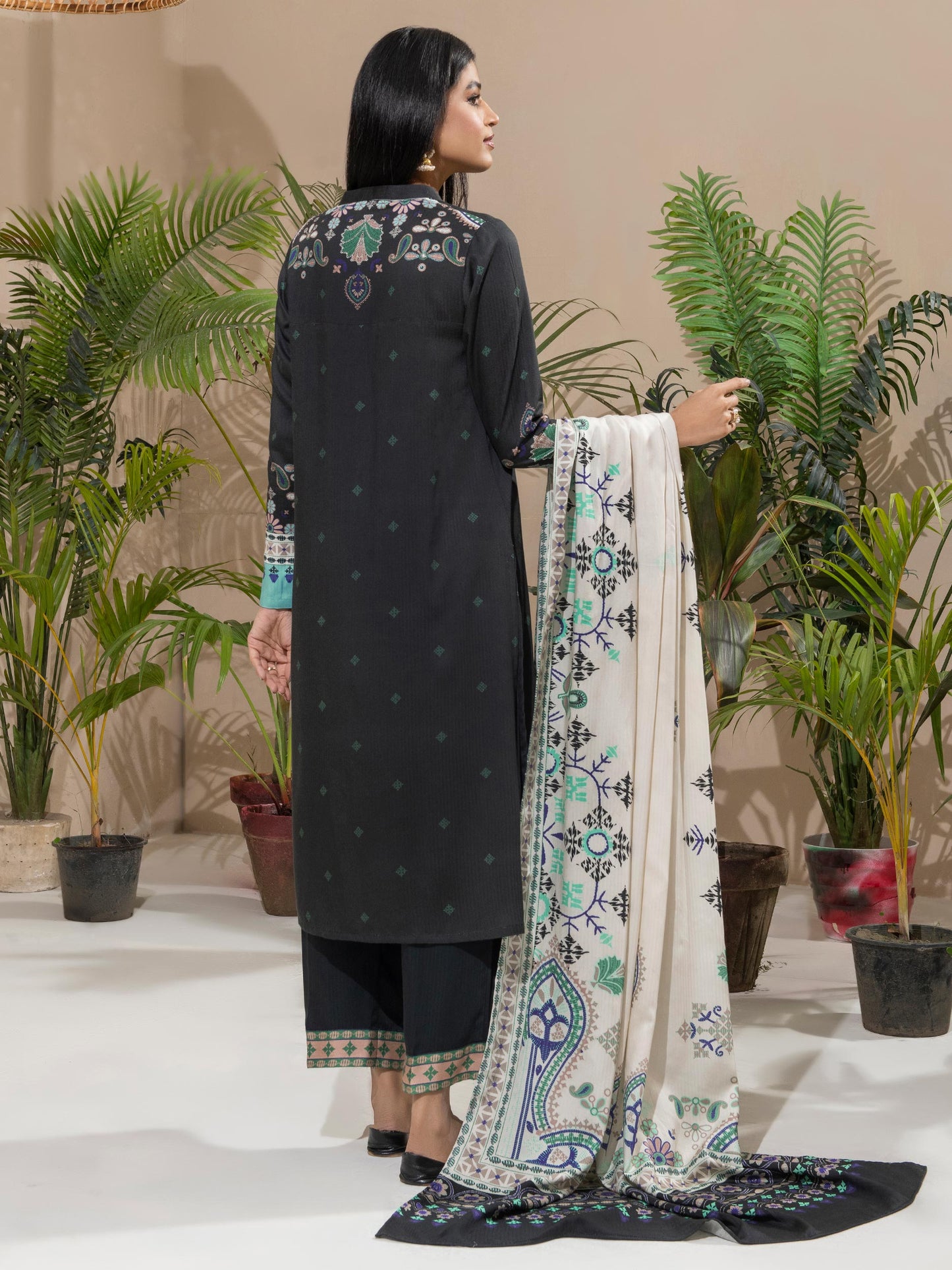 2 Piece Linen Suit-Printed (Unstitched)