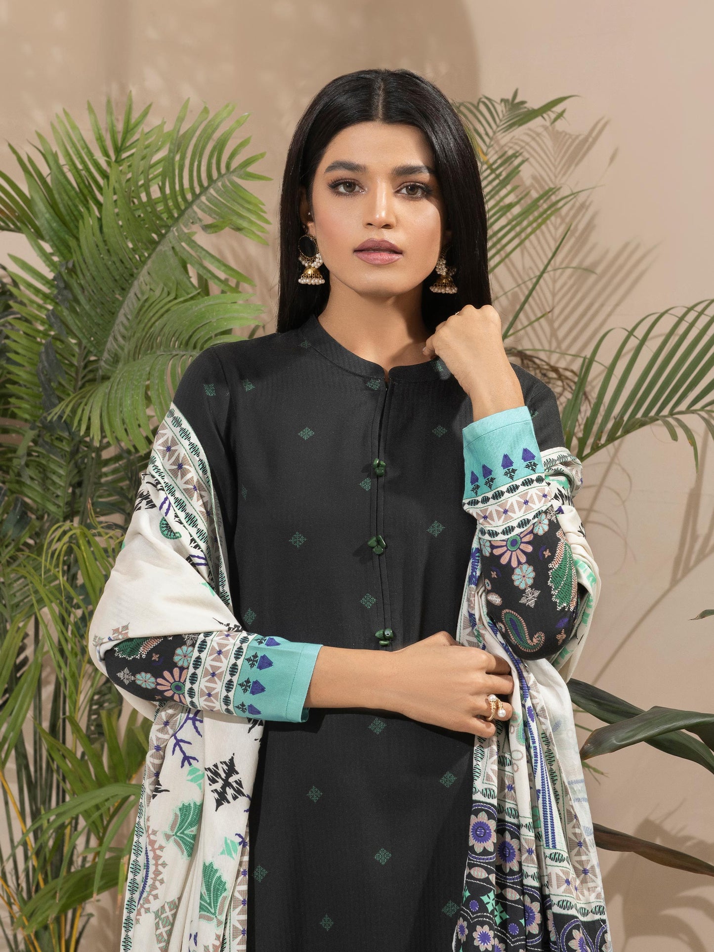 2 Piece Linen Suit-Printed (Unstitched)