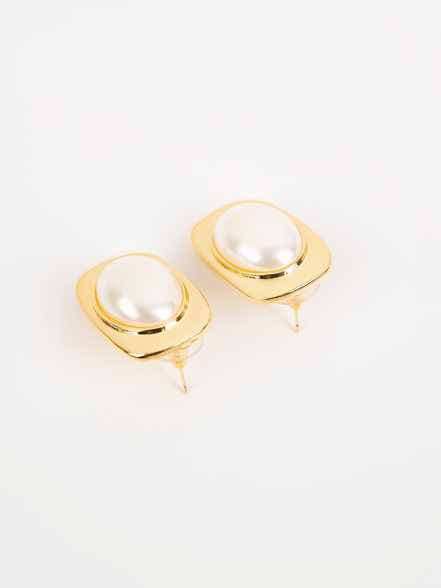 Pearl Square Studs