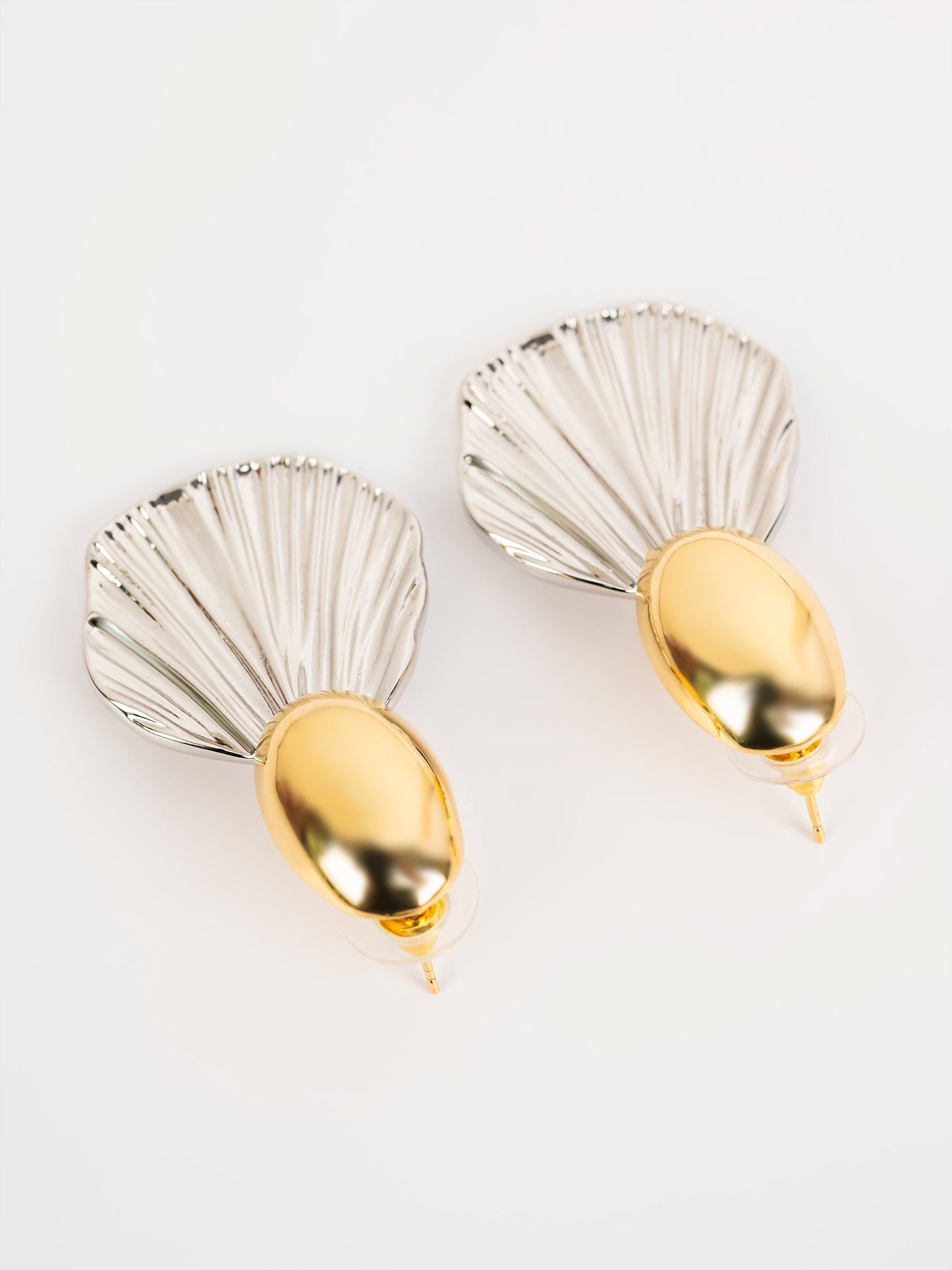 Textured Leaf Earrings