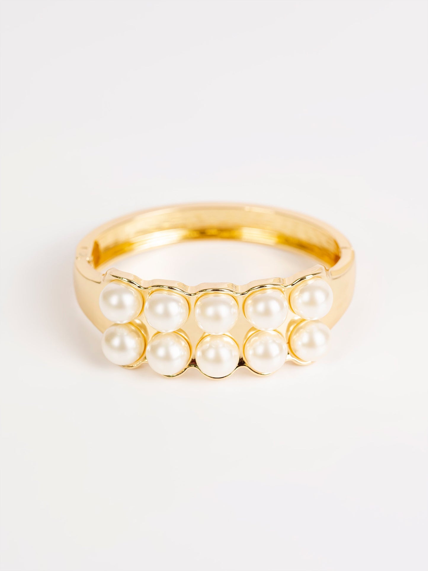 Pearl Embellished Cuff Bracelet