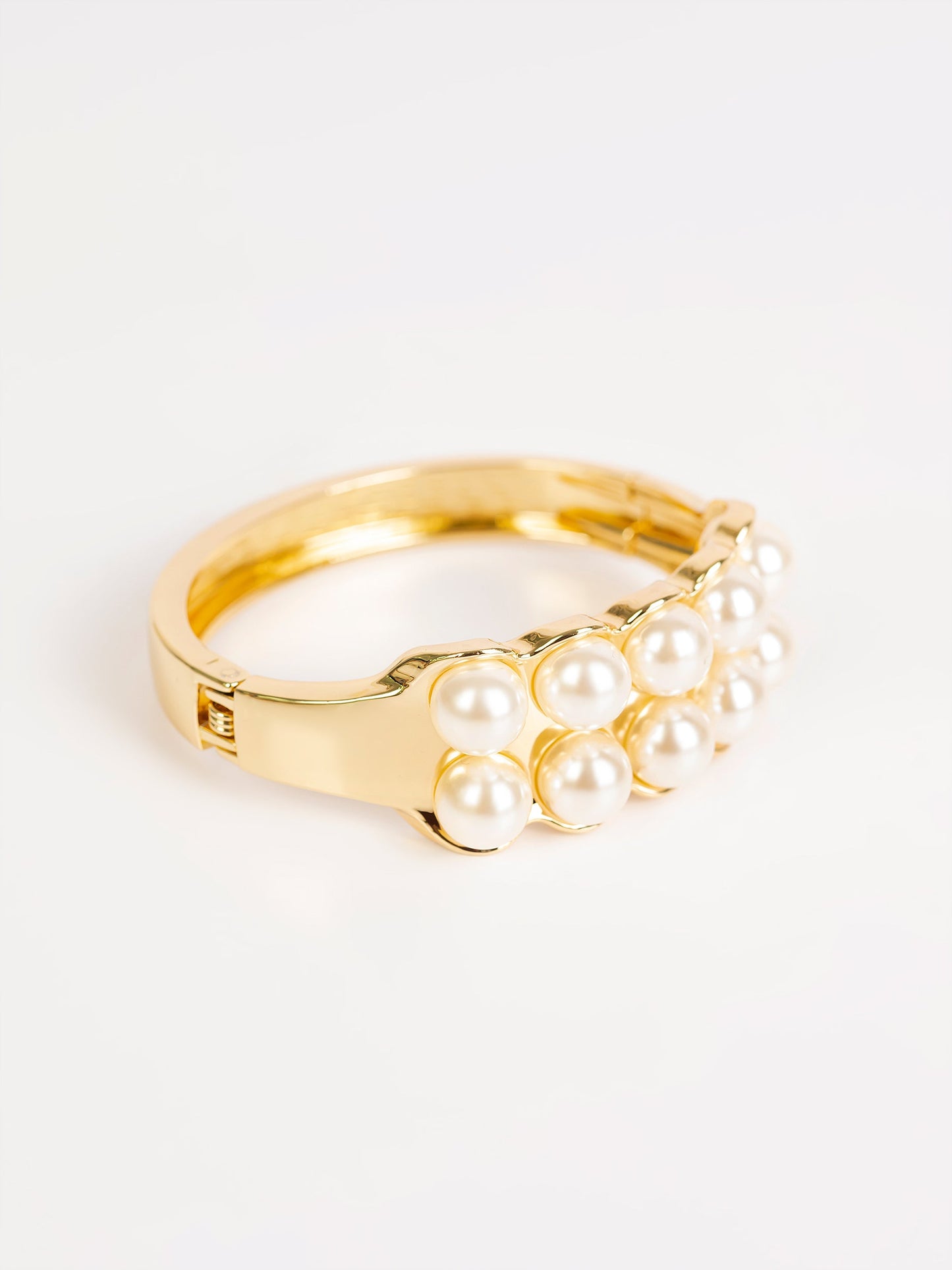 Pearl Embellished Cuff Bracelet
