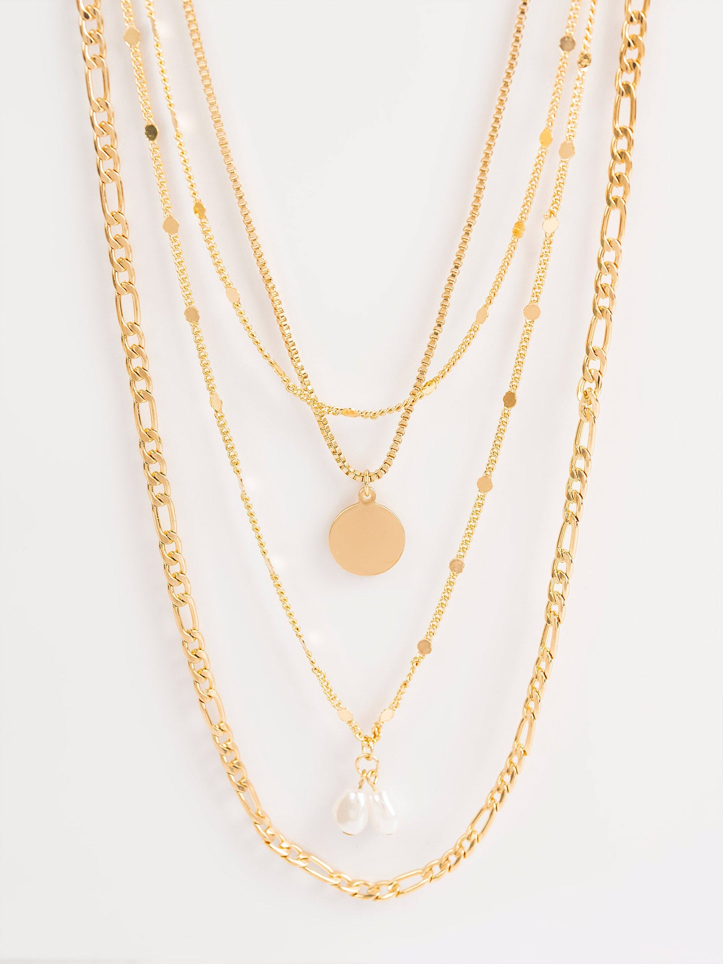 Multi-Layered Charm Necklace
