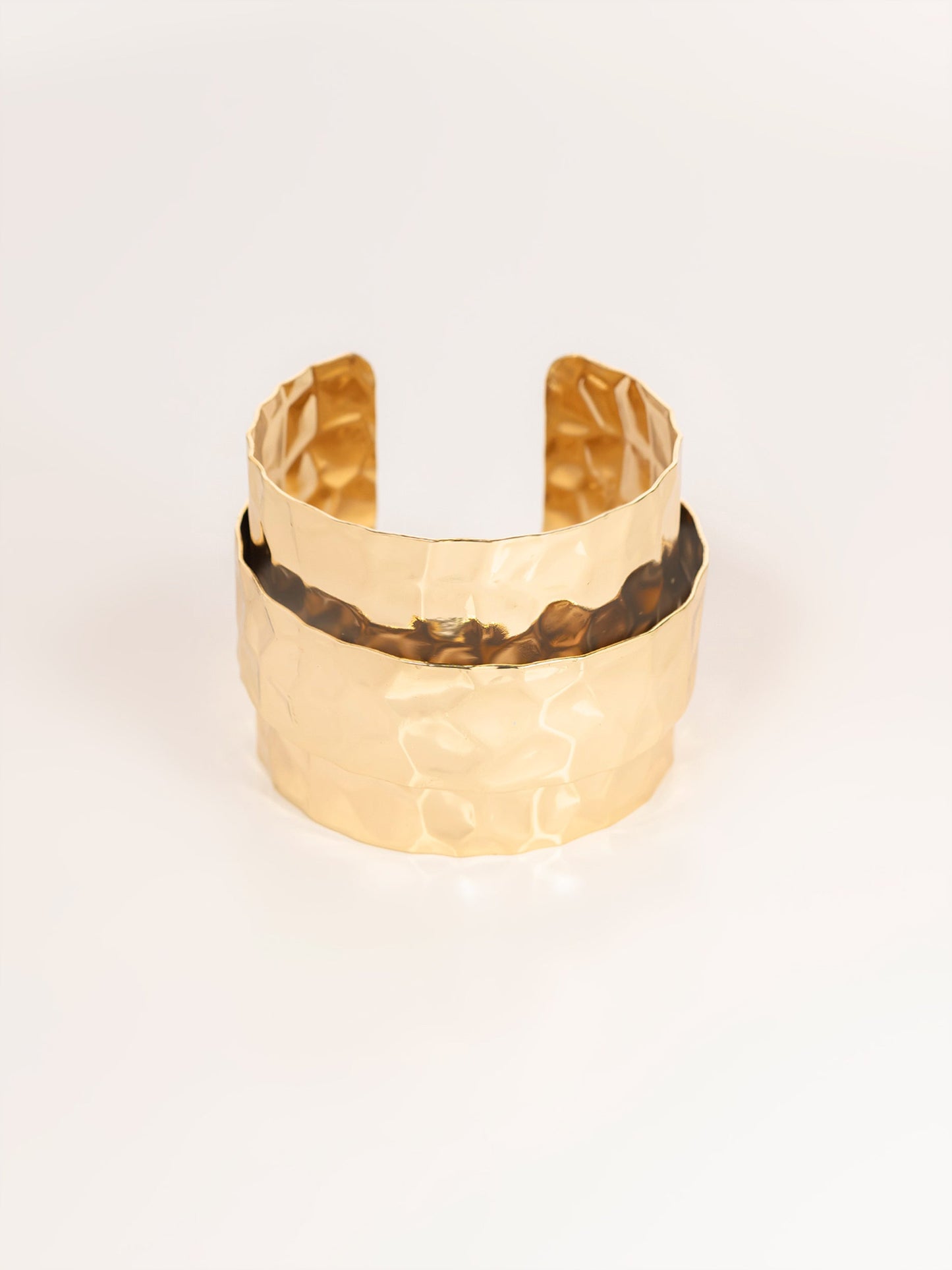 Convex Textured Cuff Bracelet