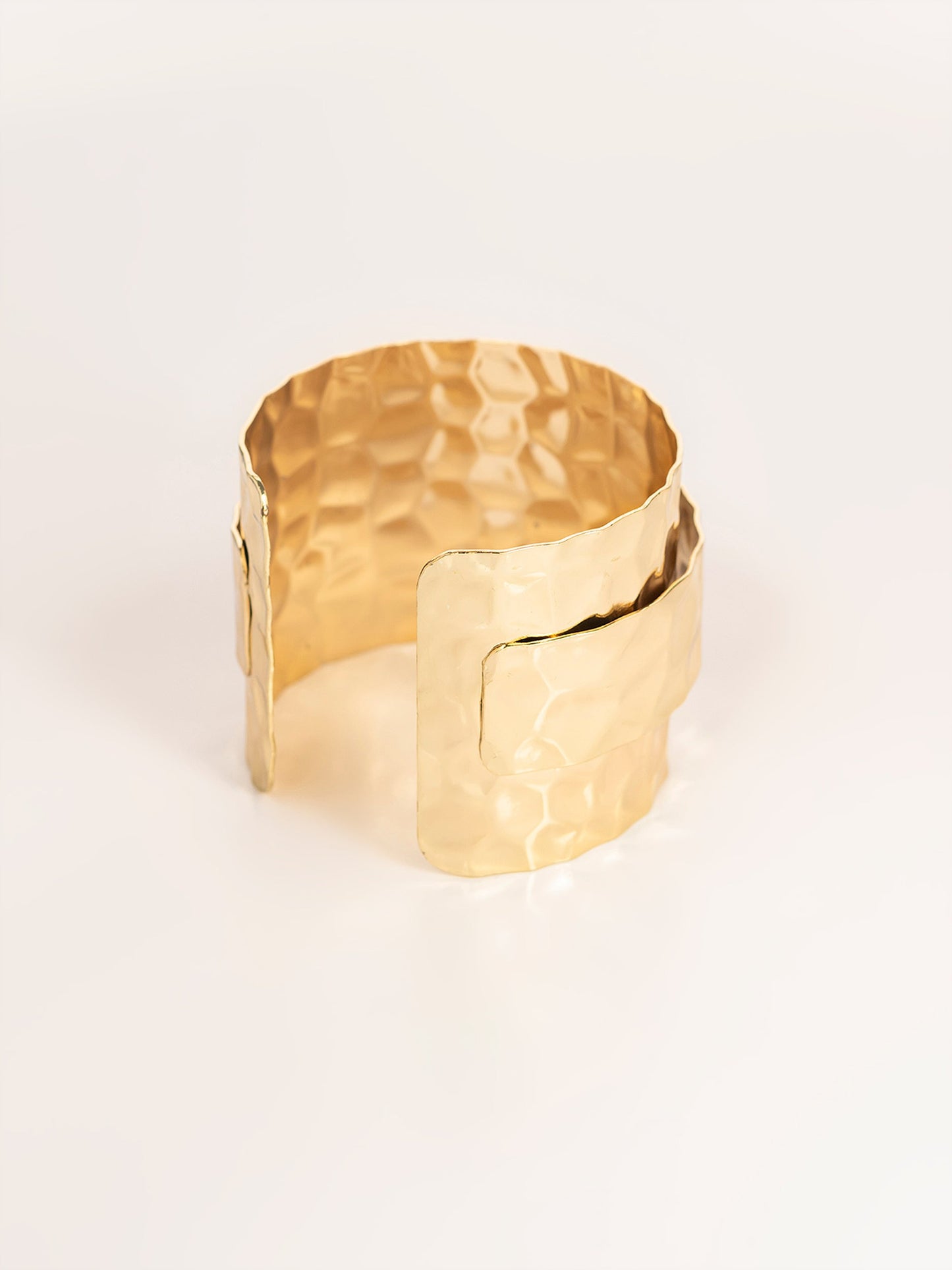 Convex Textured Cuff Bracelet