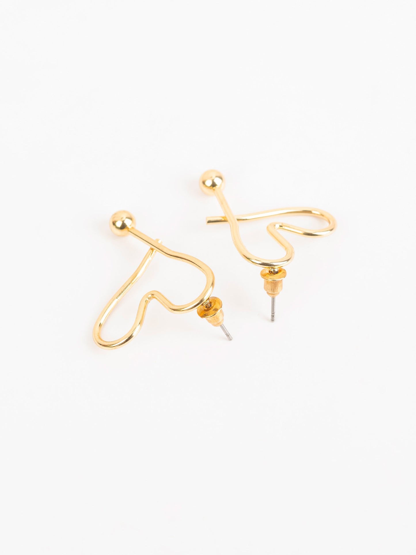 Abstract Heart Earrings