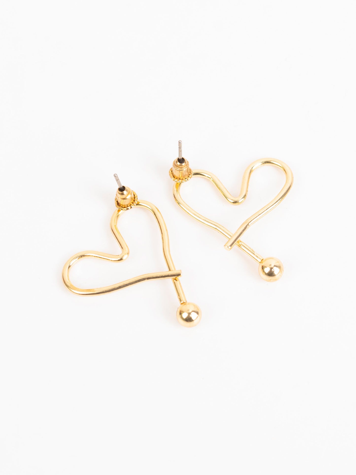 Abstract Heart Earrings