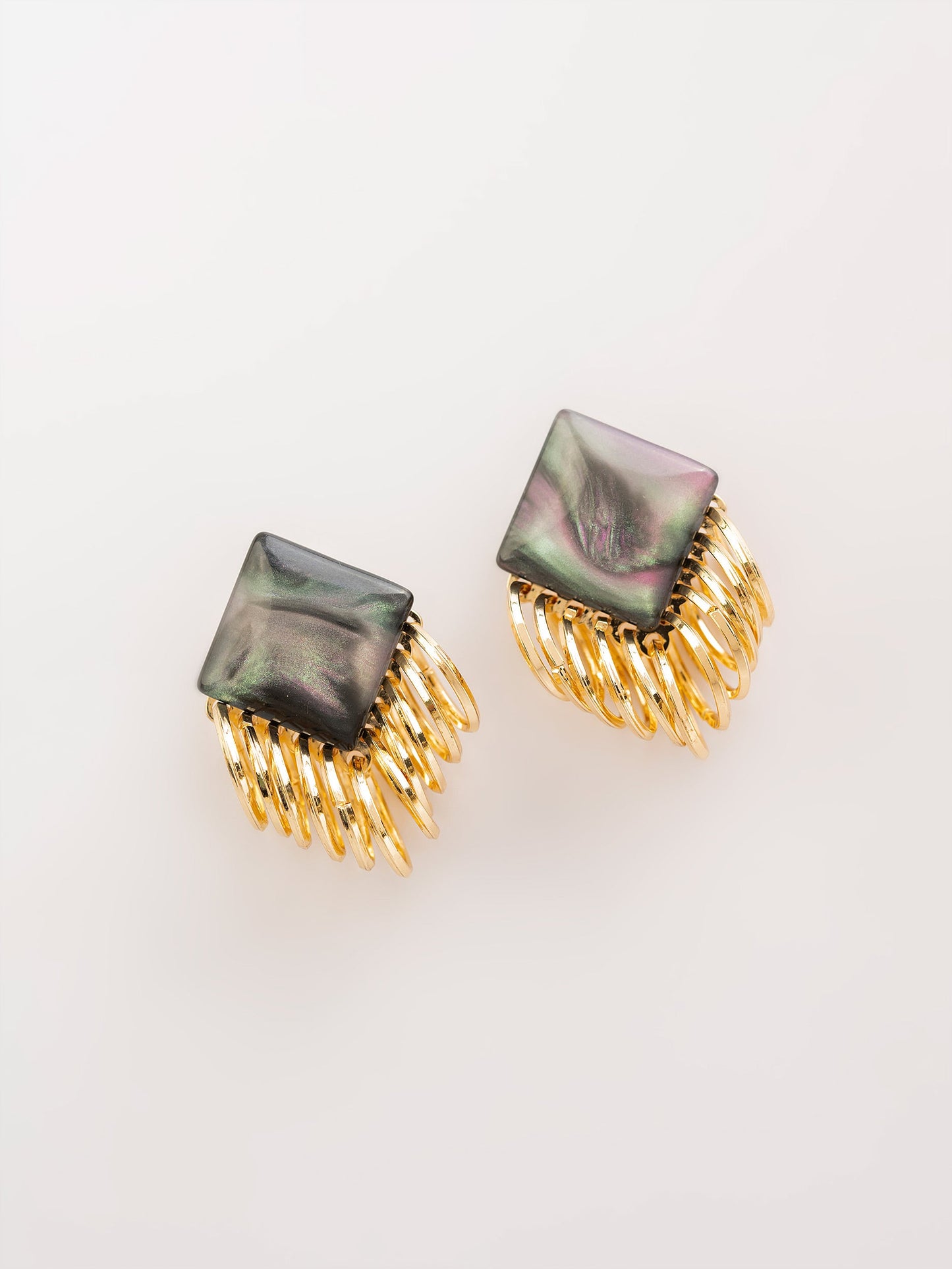 Dangling Square Studs