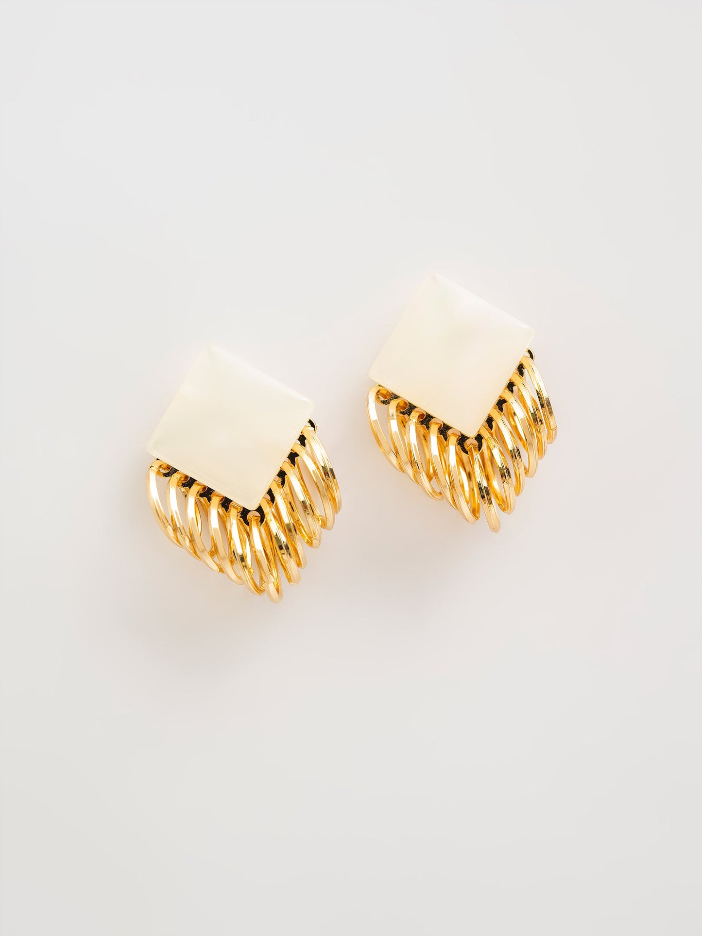 Dangling Square Studs