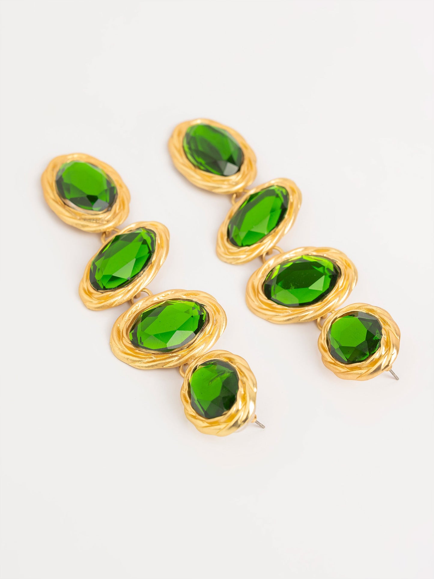 Rhinestone Embellished Earrings