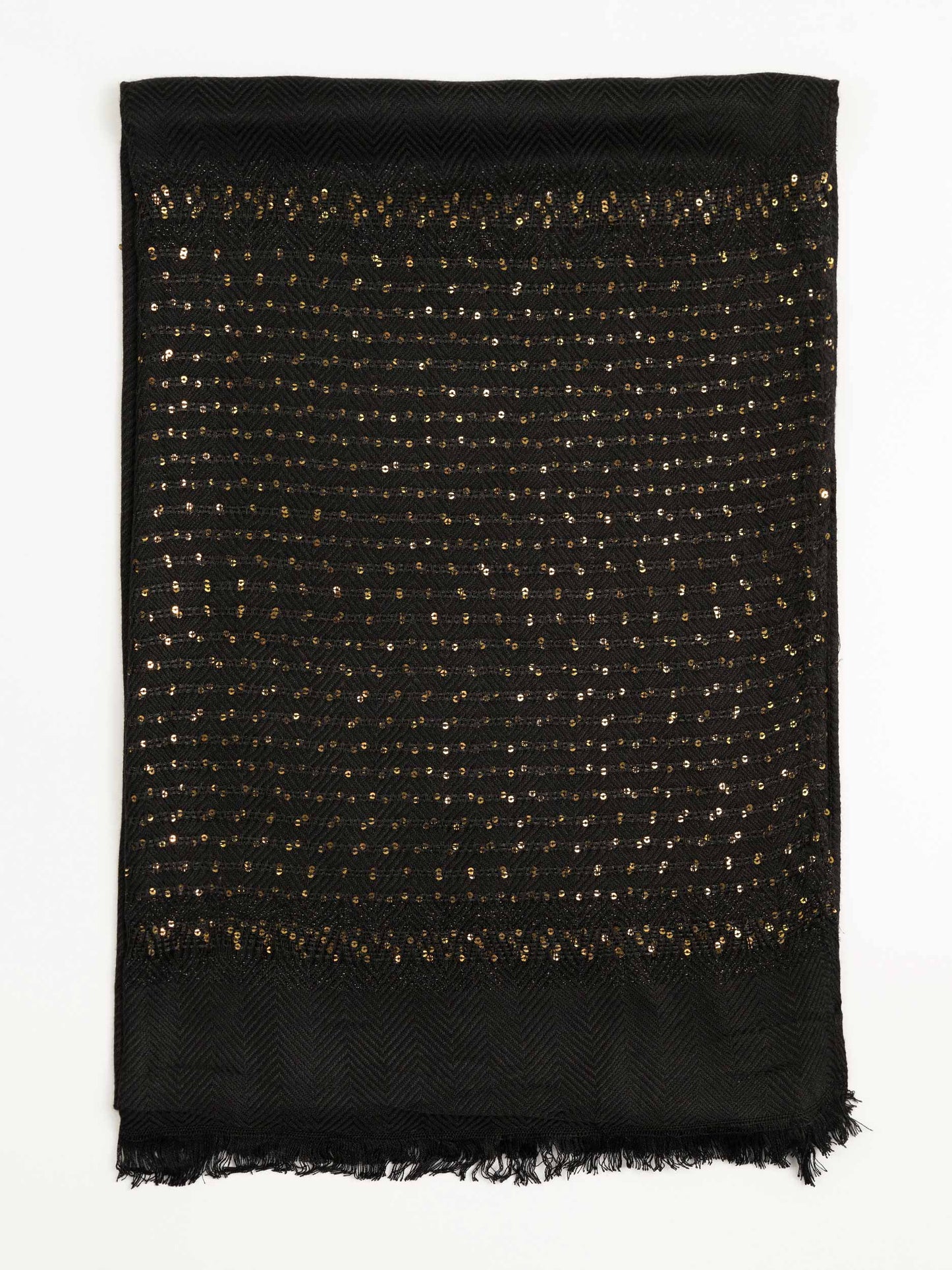Sequined Woolen Shawl