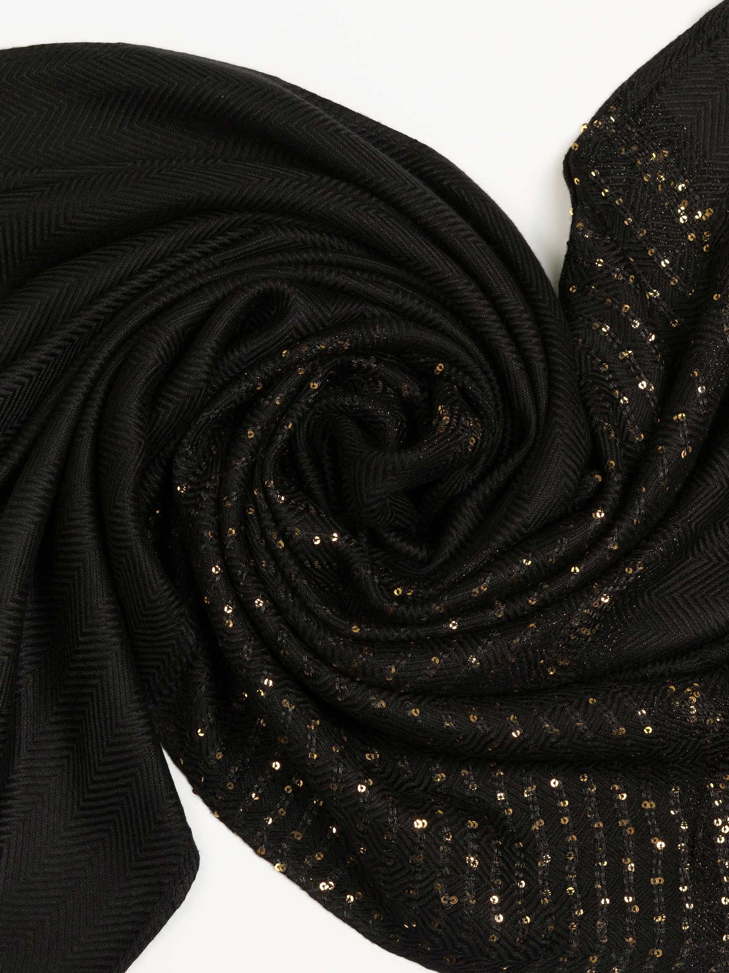 Sequined Woolen Shawl