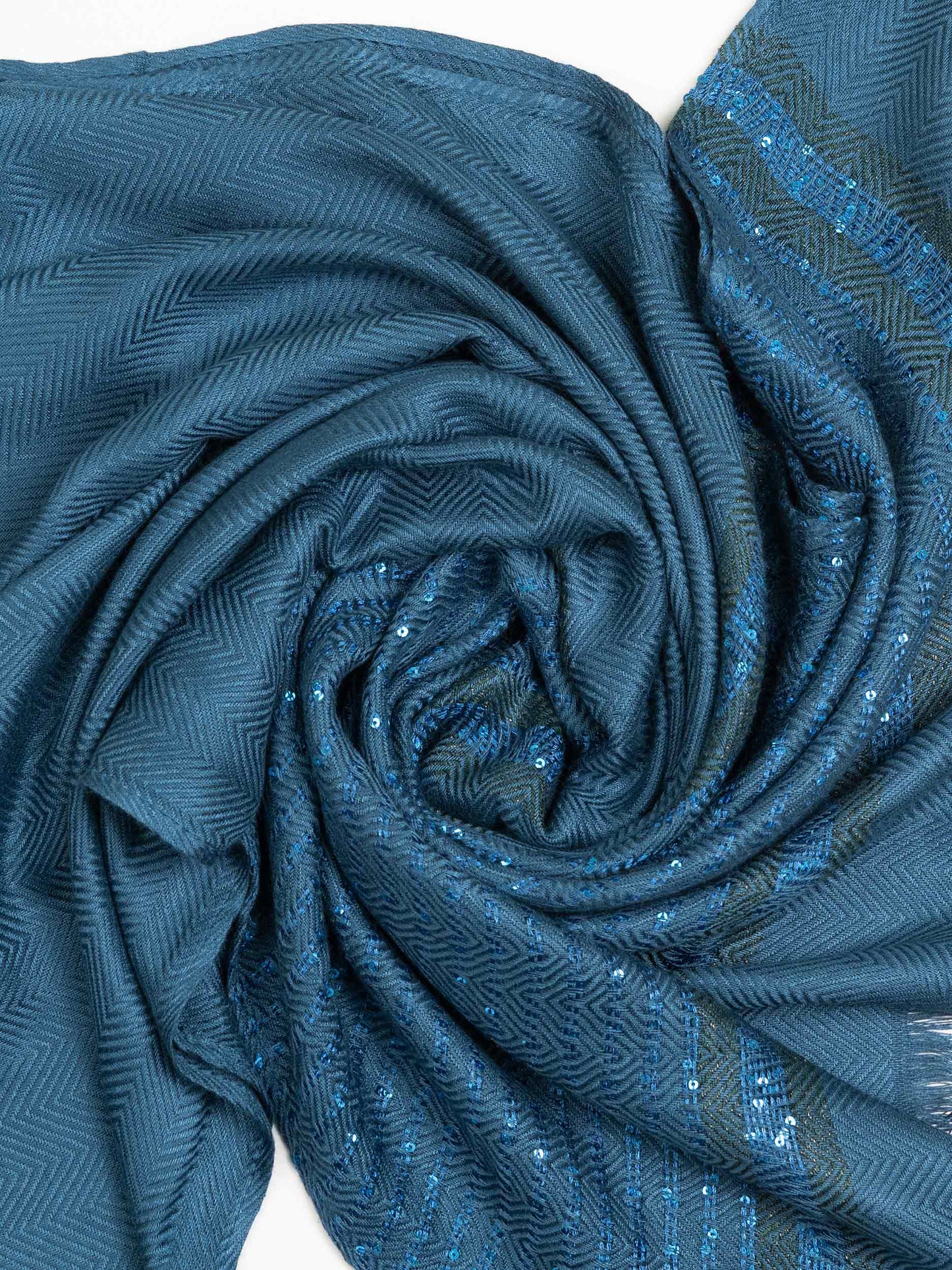 Sequined Woolen Shawl