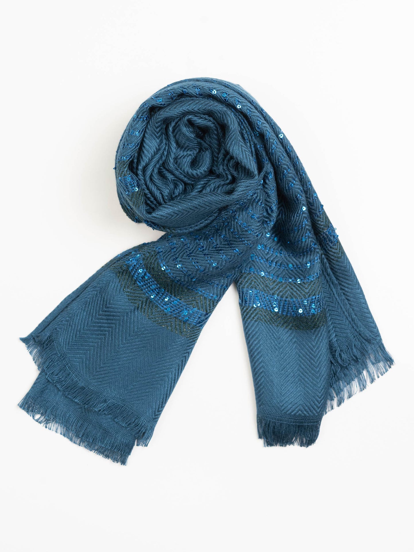 Sequined Woolen Shawl
