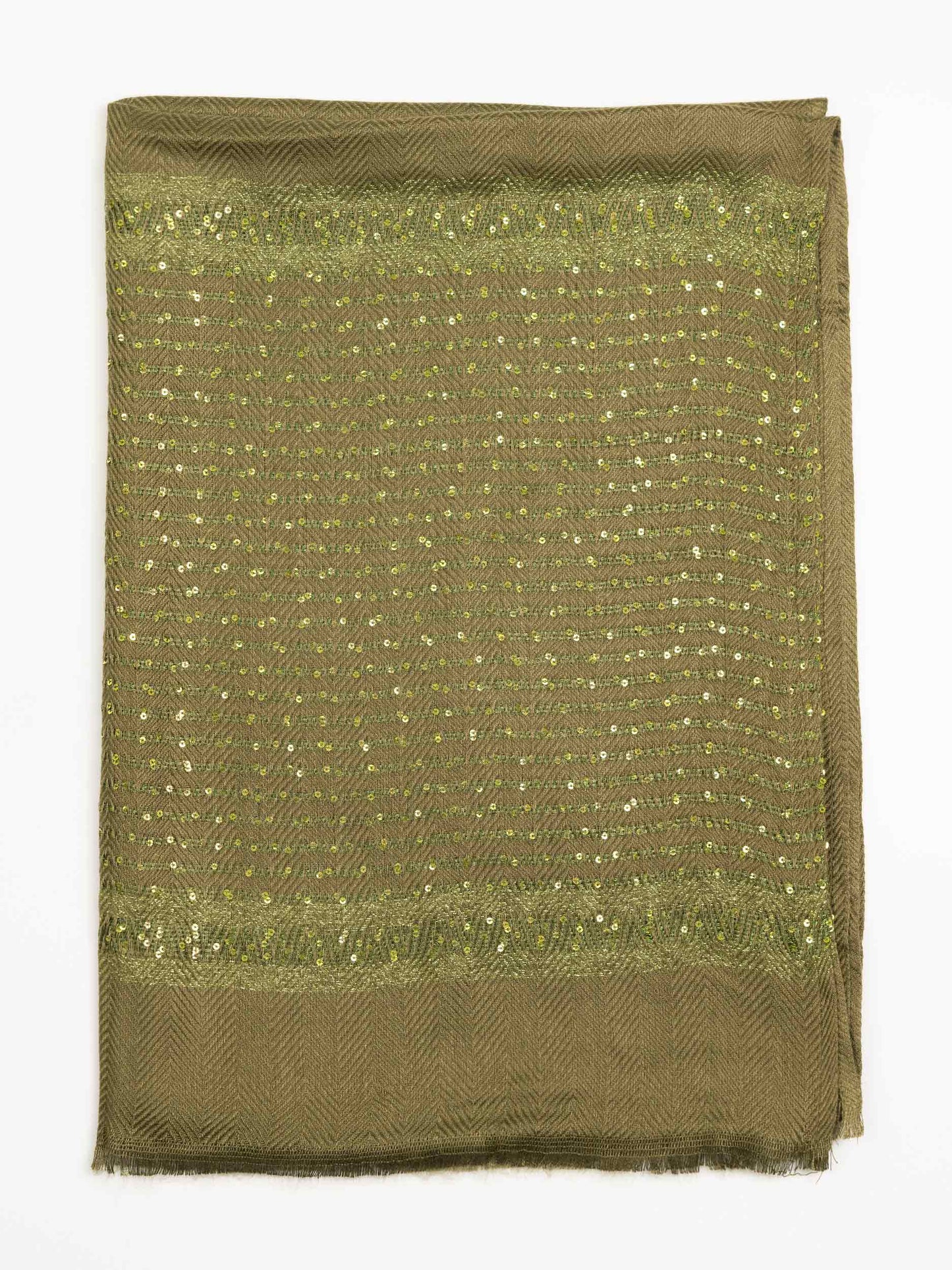 Sequined Woolen Shawl