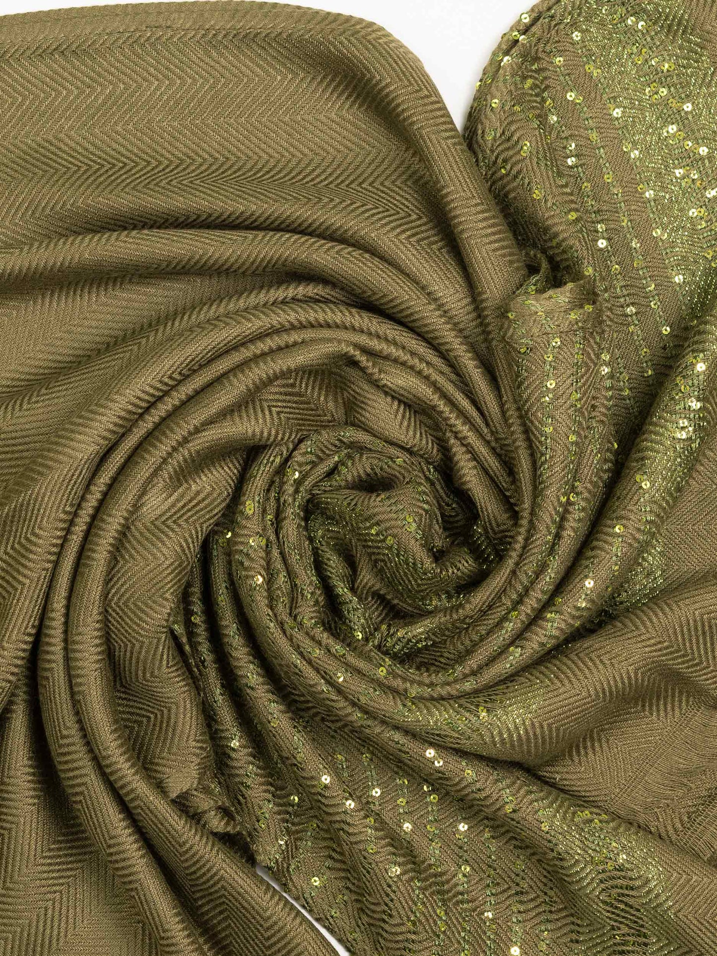 Sequined Woolen Shawl