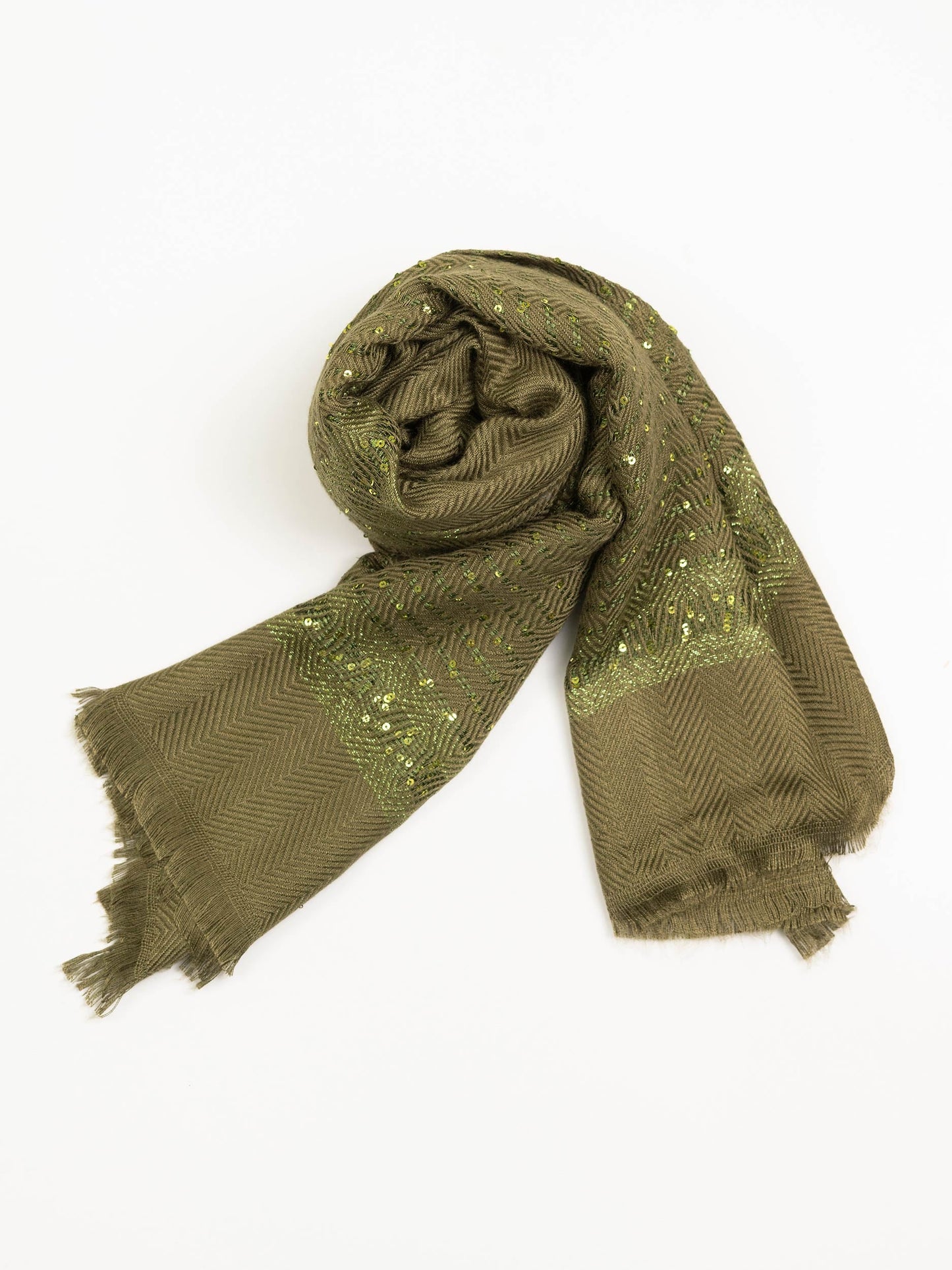 Sequined Woolen Shawl