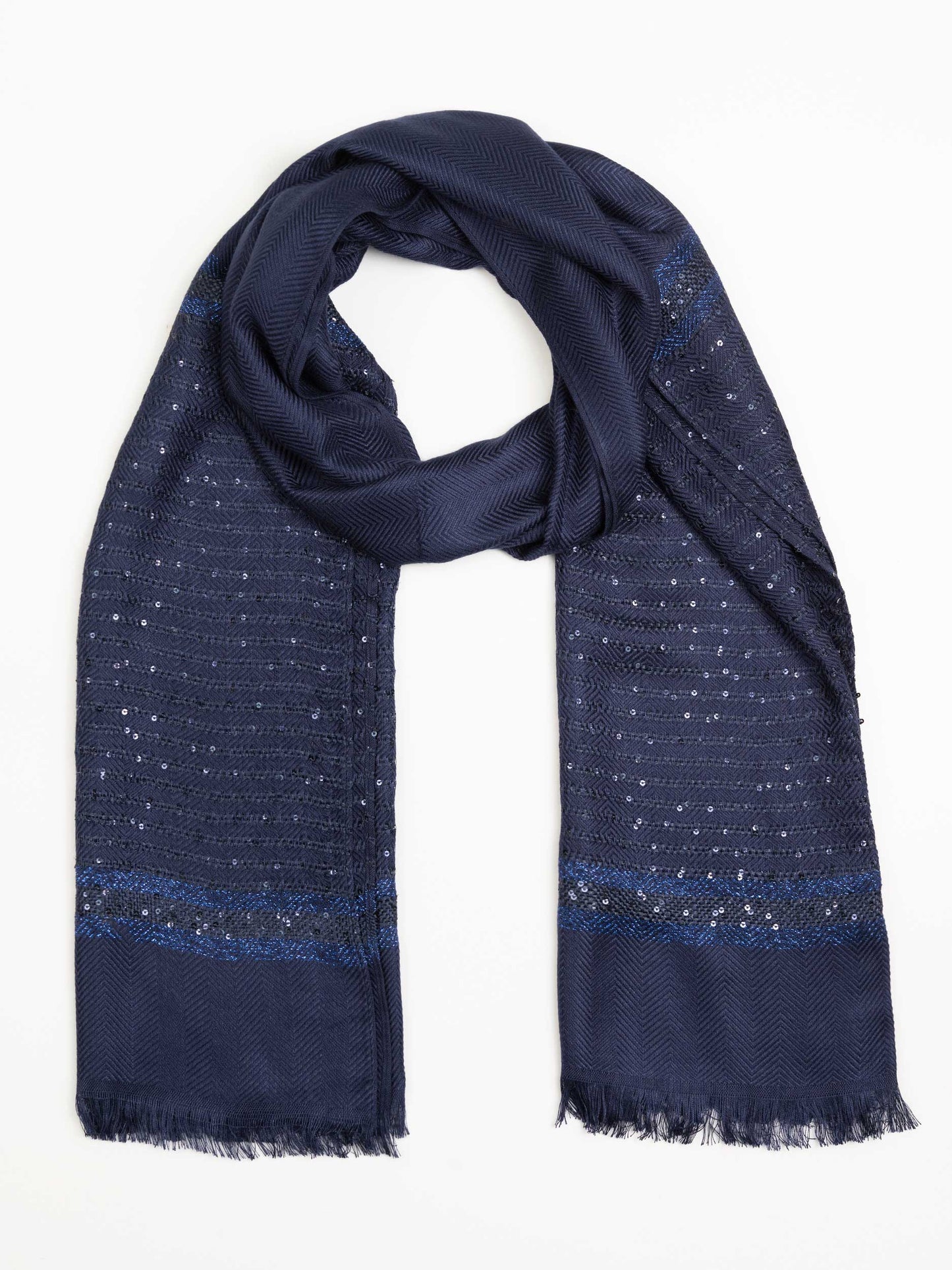 Sequined Woolen Shawl
