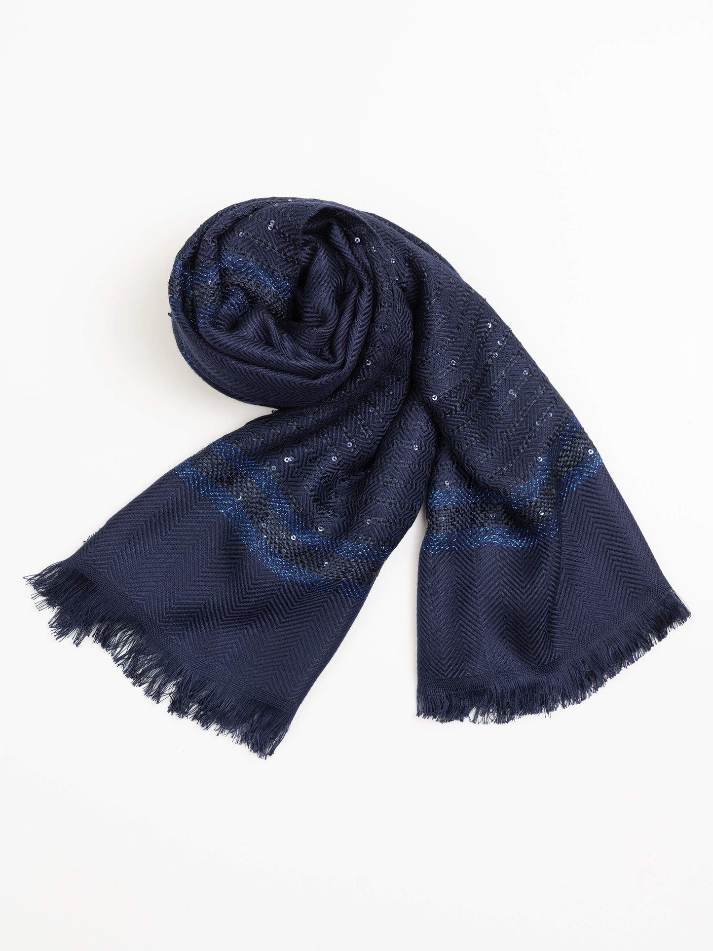 Sequined Woolen Shawl