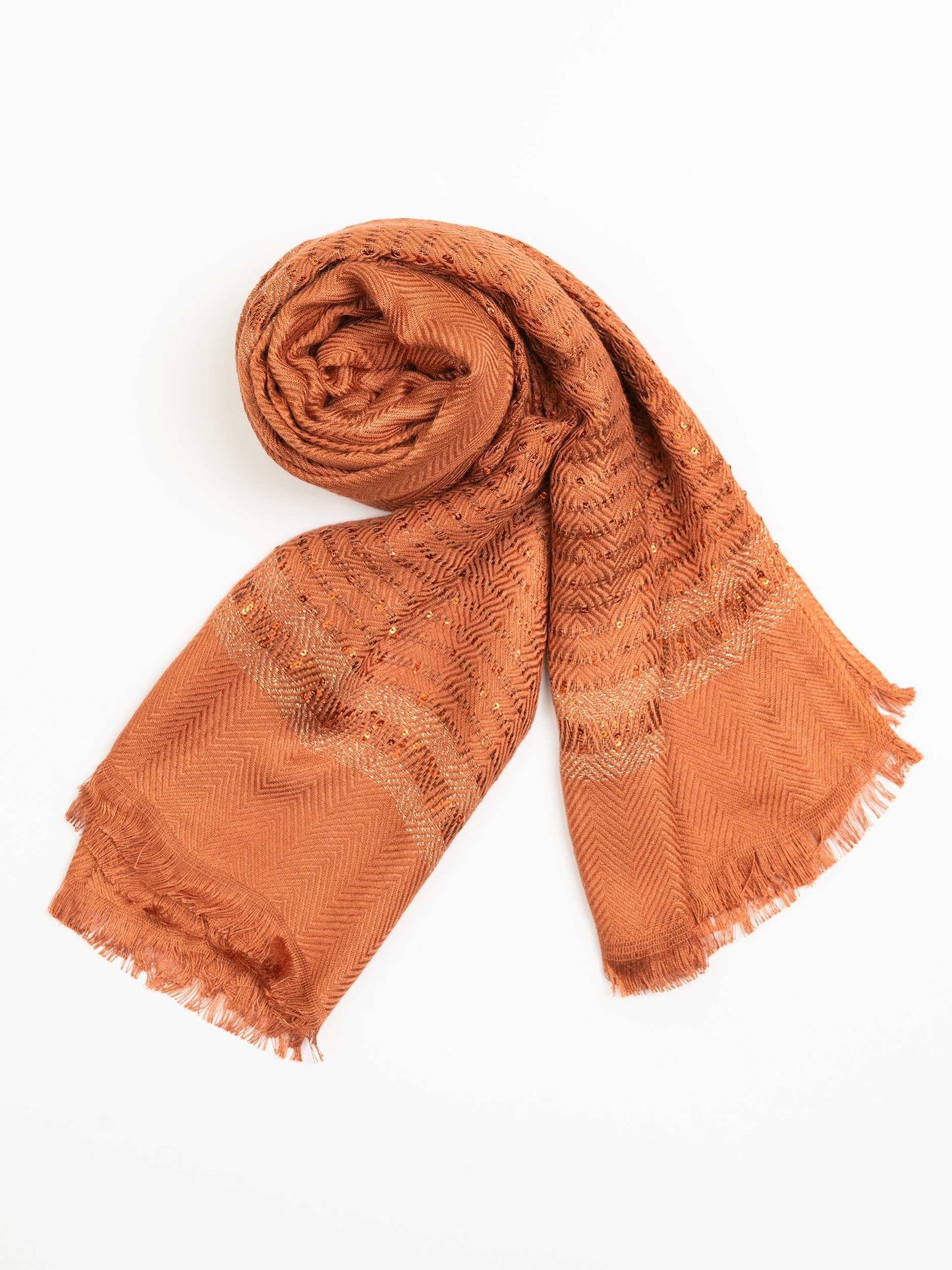Sequined Woolen Shawl