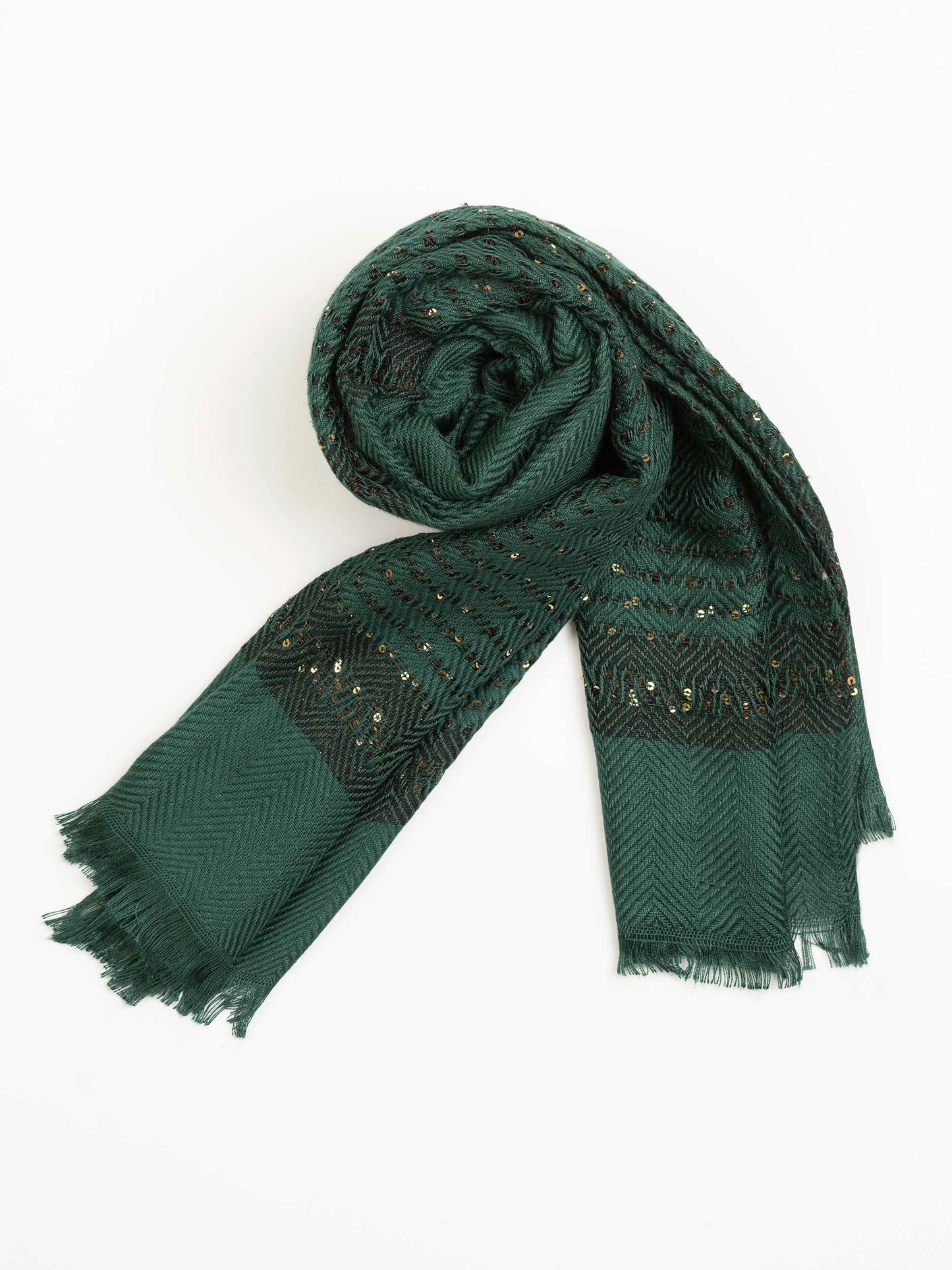 Sequined Woolen Shawl