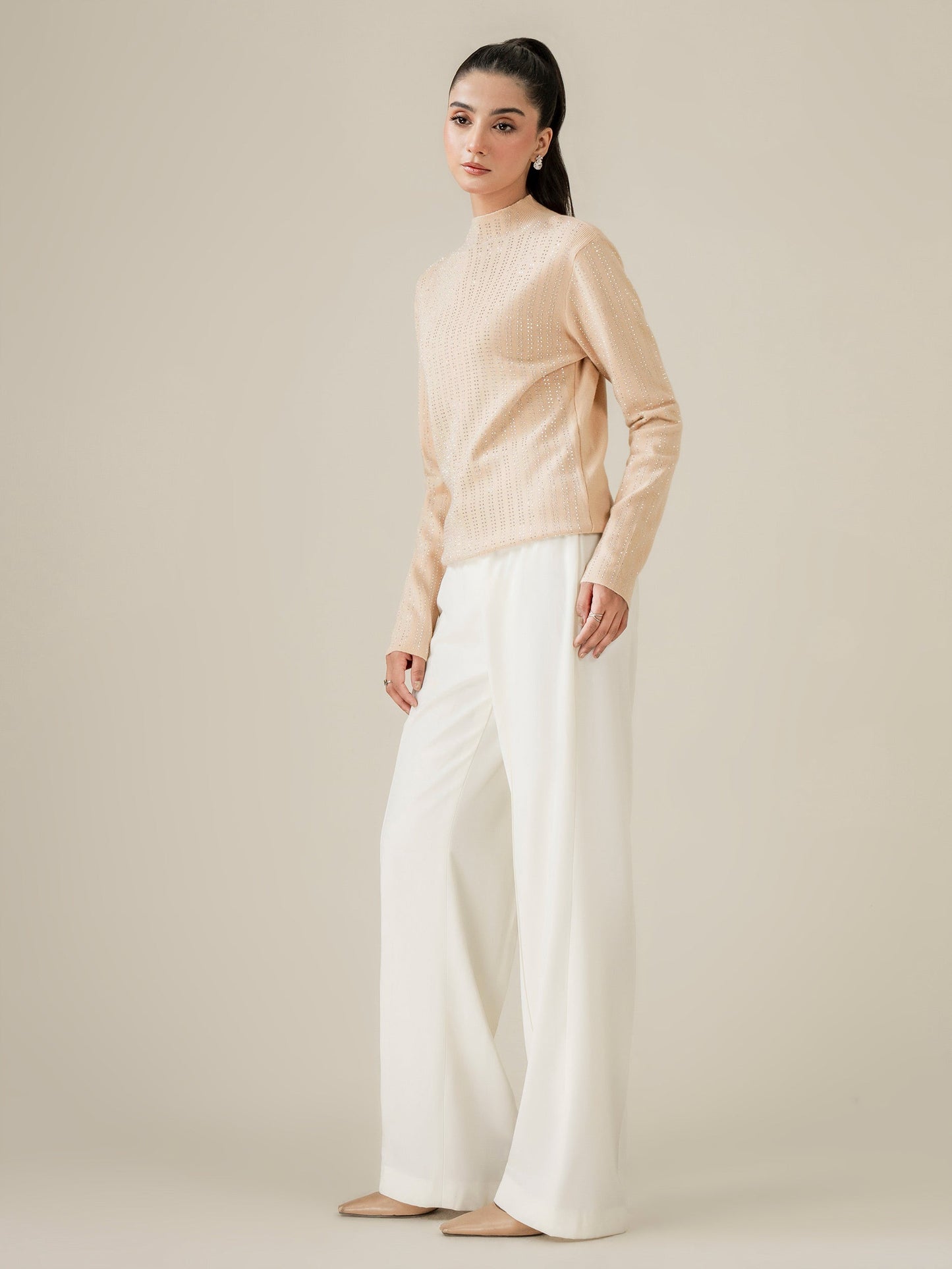 Embellished Woolen Sweater