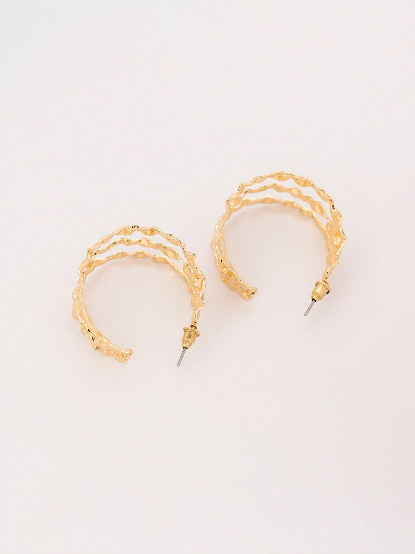 Triple-Layer Hoop Earrings