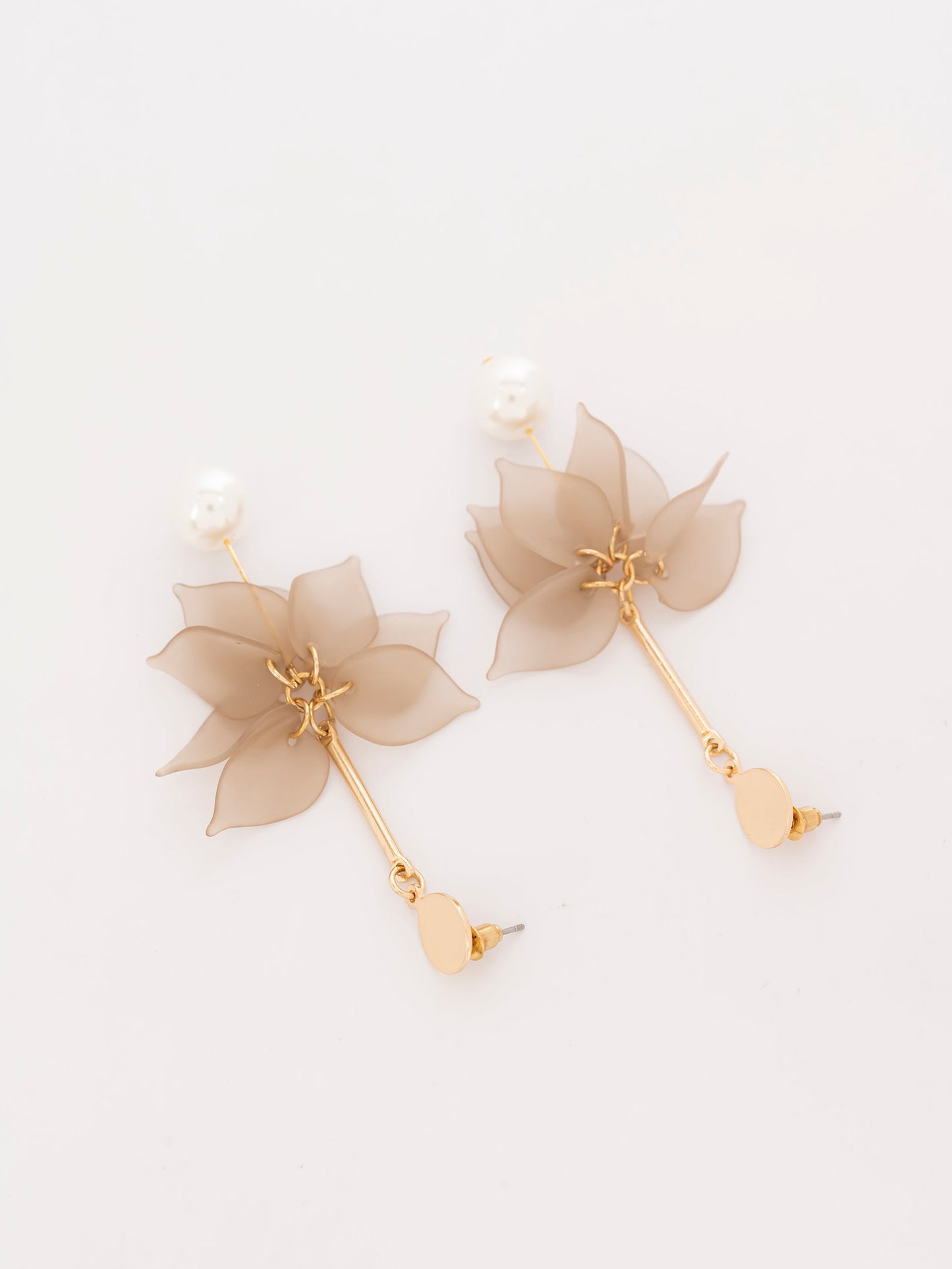 Flower Petal Drop Earrings