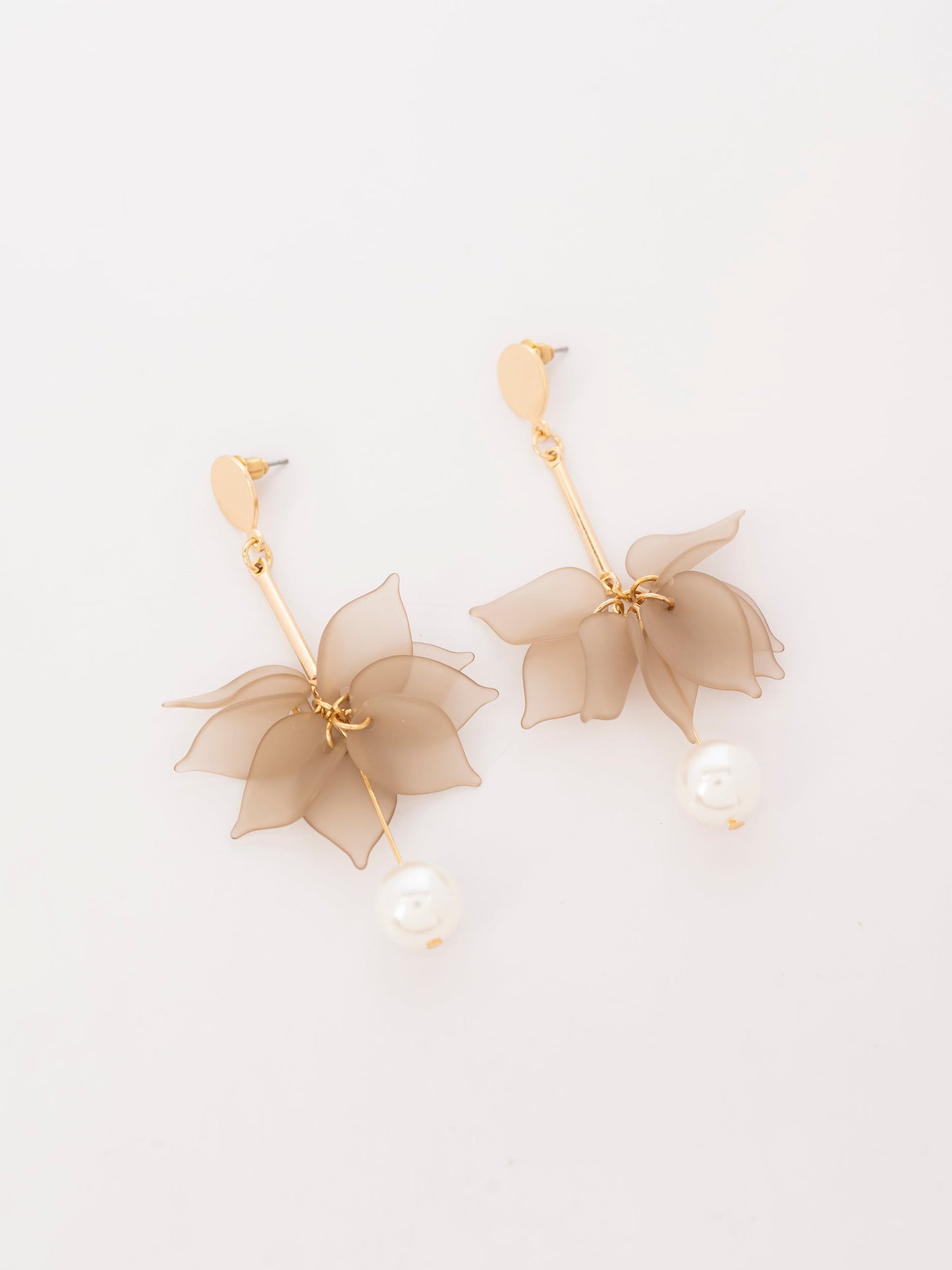 Flower Petal Drop Earrings