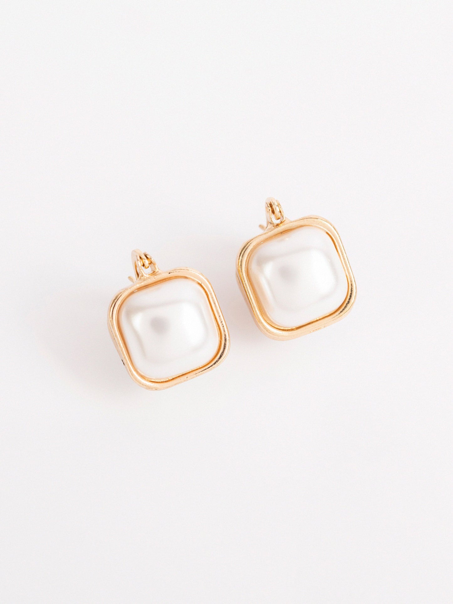 Square Pearl Earrings