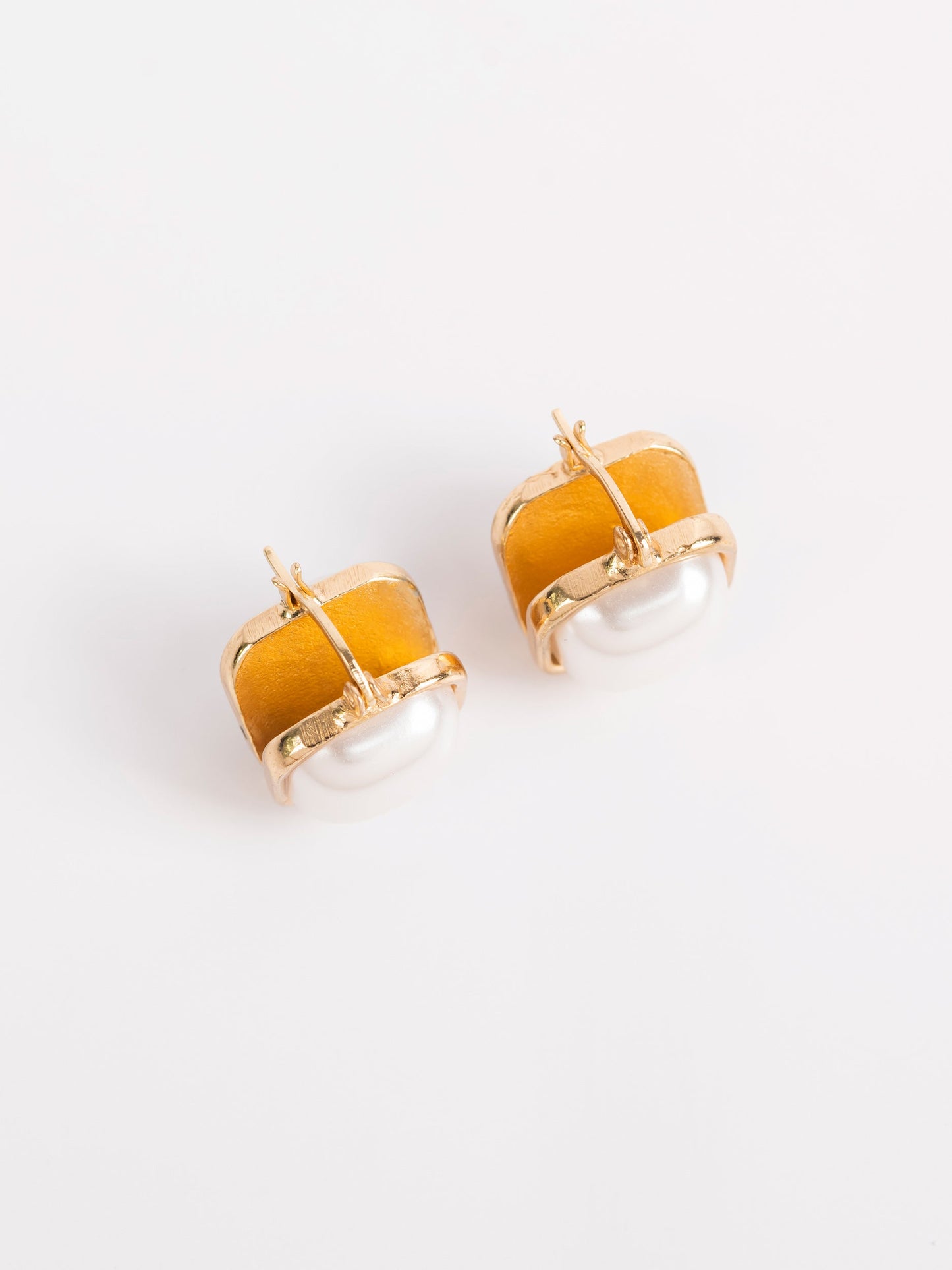 Square Pearl Earrings