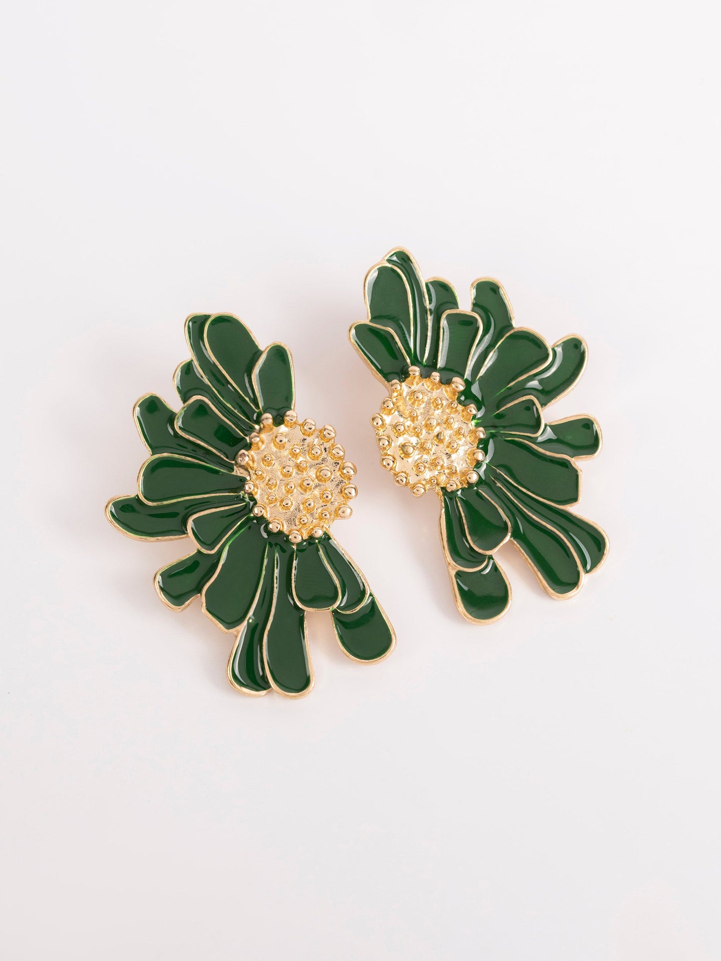 Half Flower Earrings