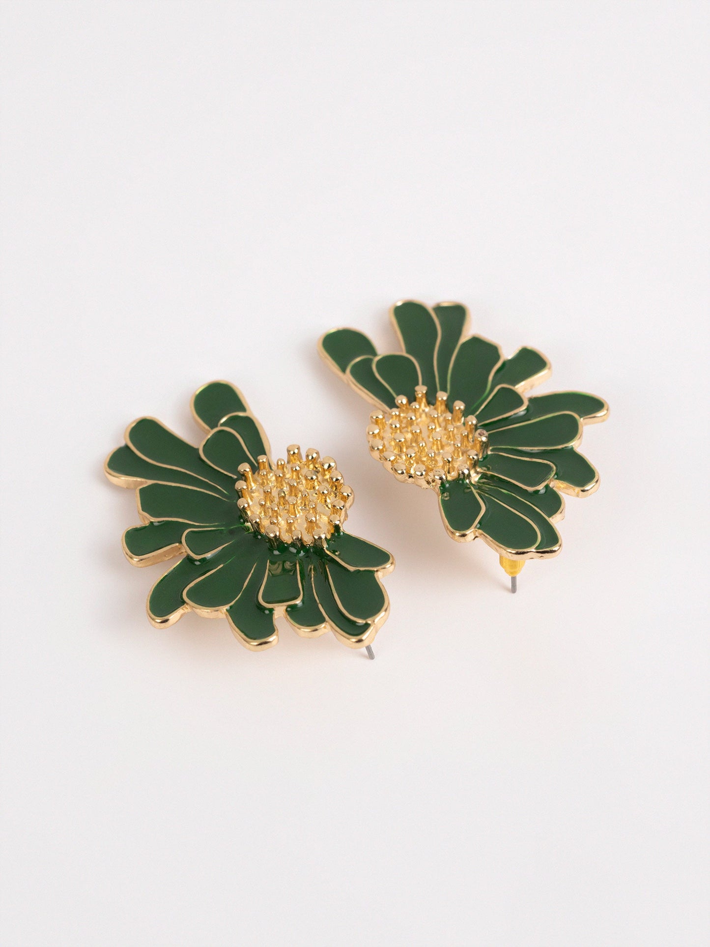 Half Flower Earrings