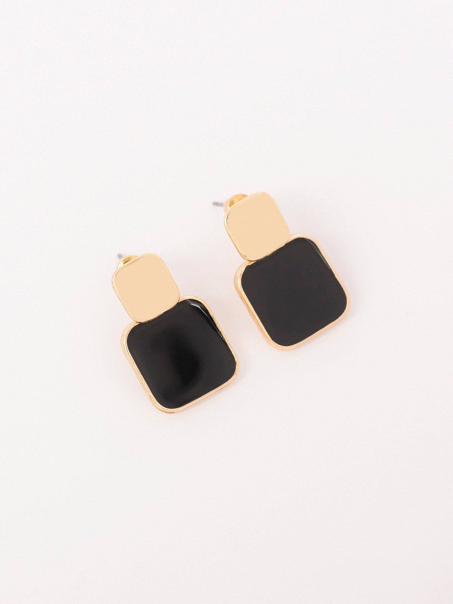 Double Square Earrings