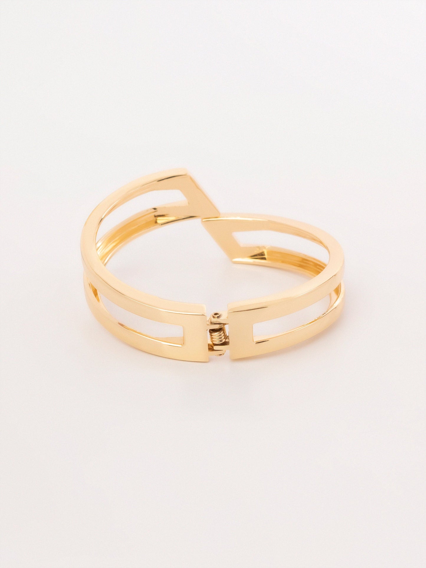 Geometric Cuff Bangle Bracelet