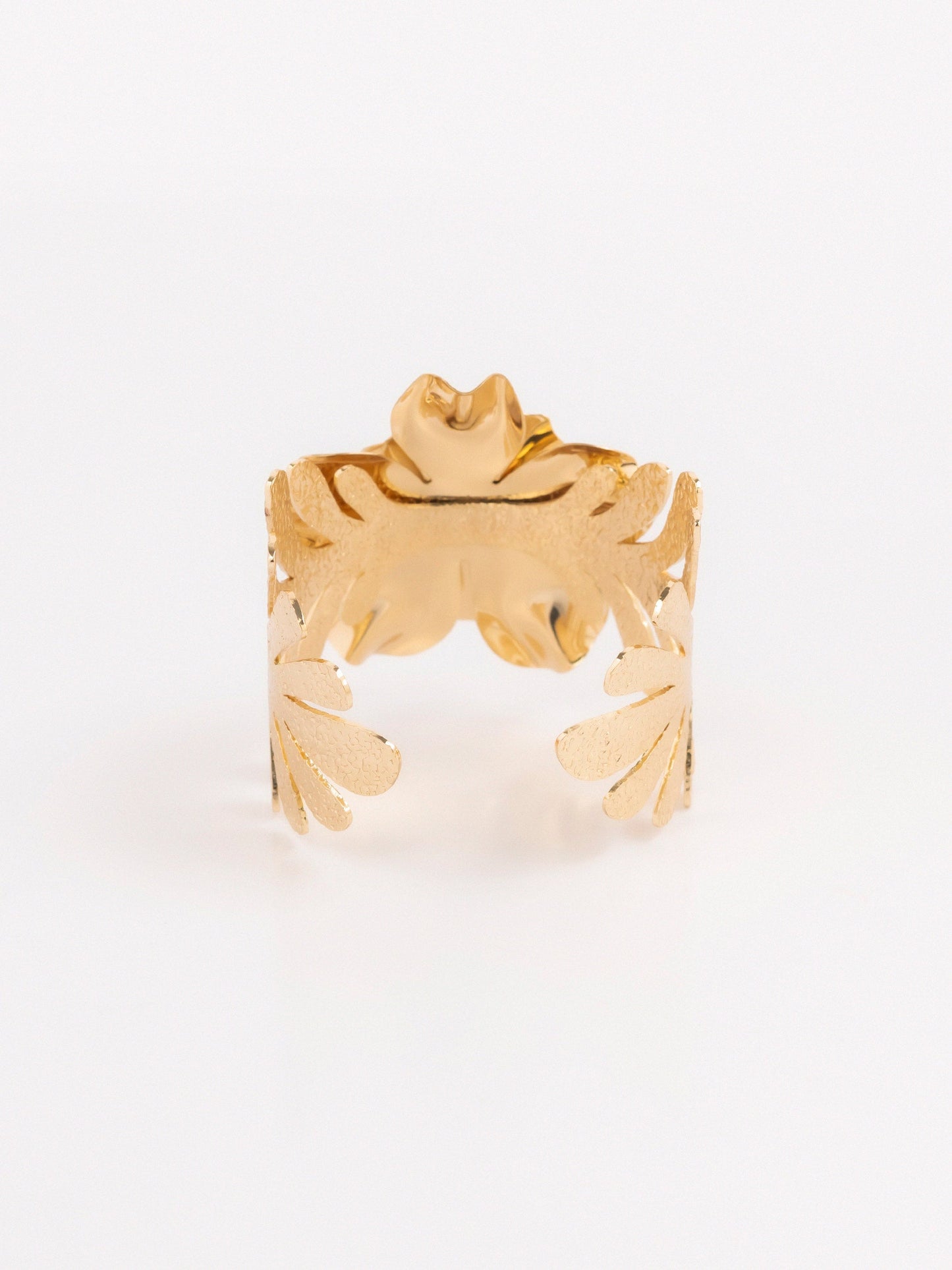 Floral Cuff Bangle Bracelet