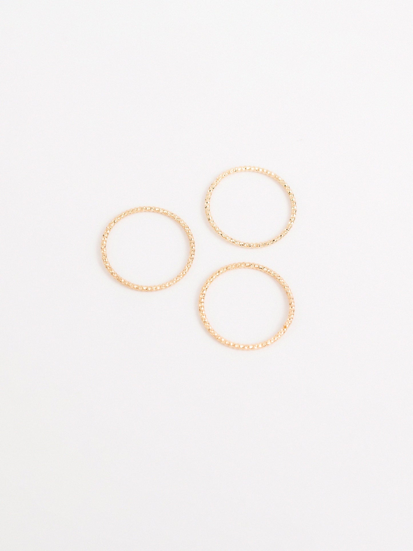 Triple Layered Ring Set